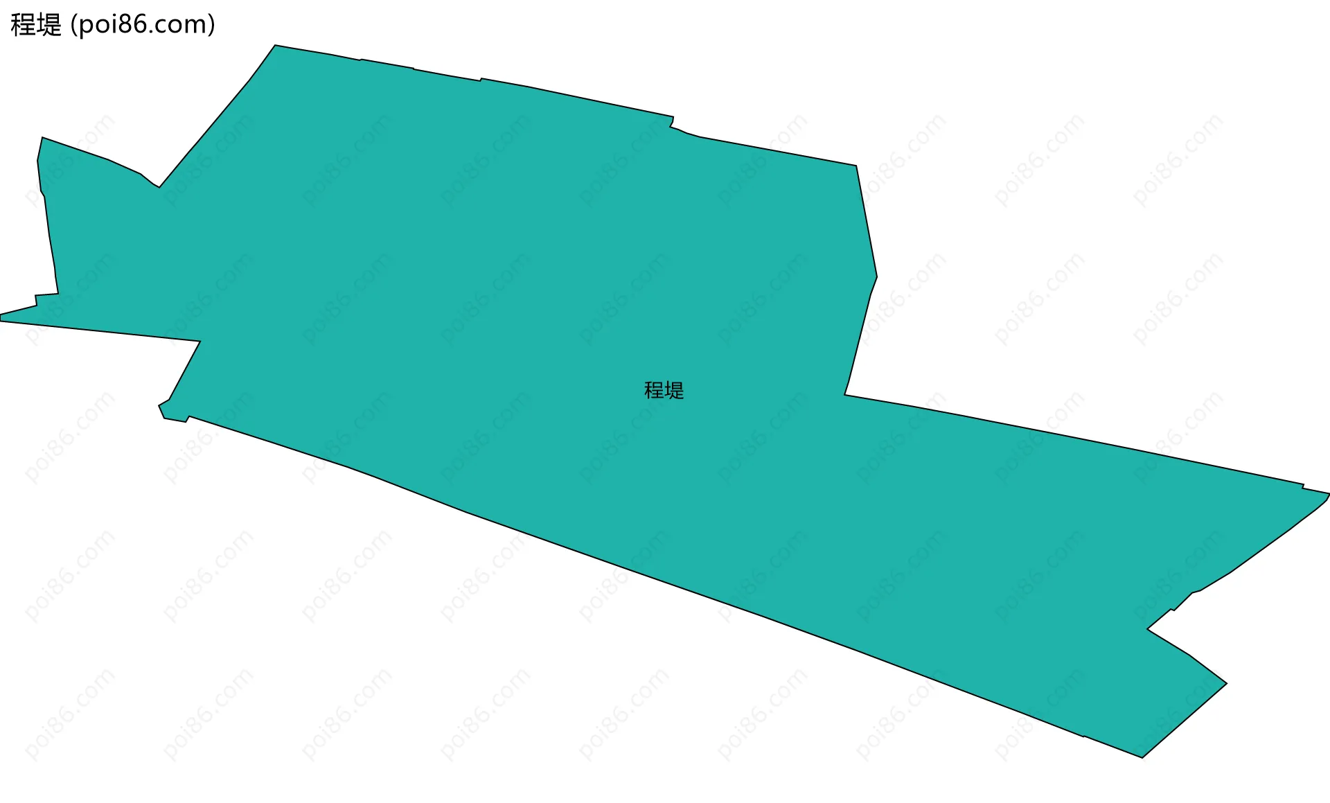 程堤边界地图