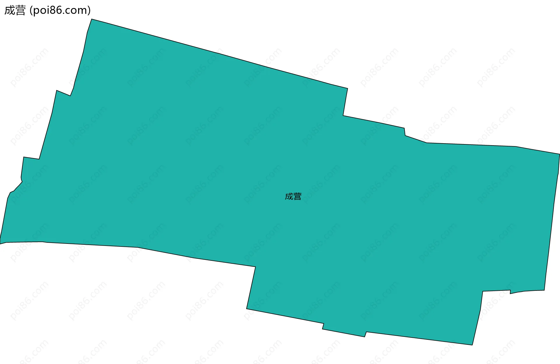 成营边界地图