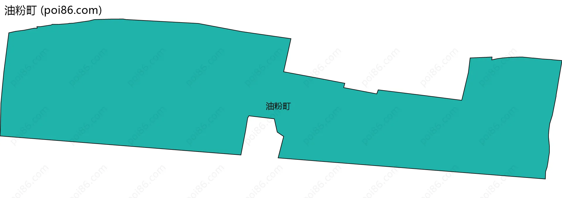 油粉町边界地图
