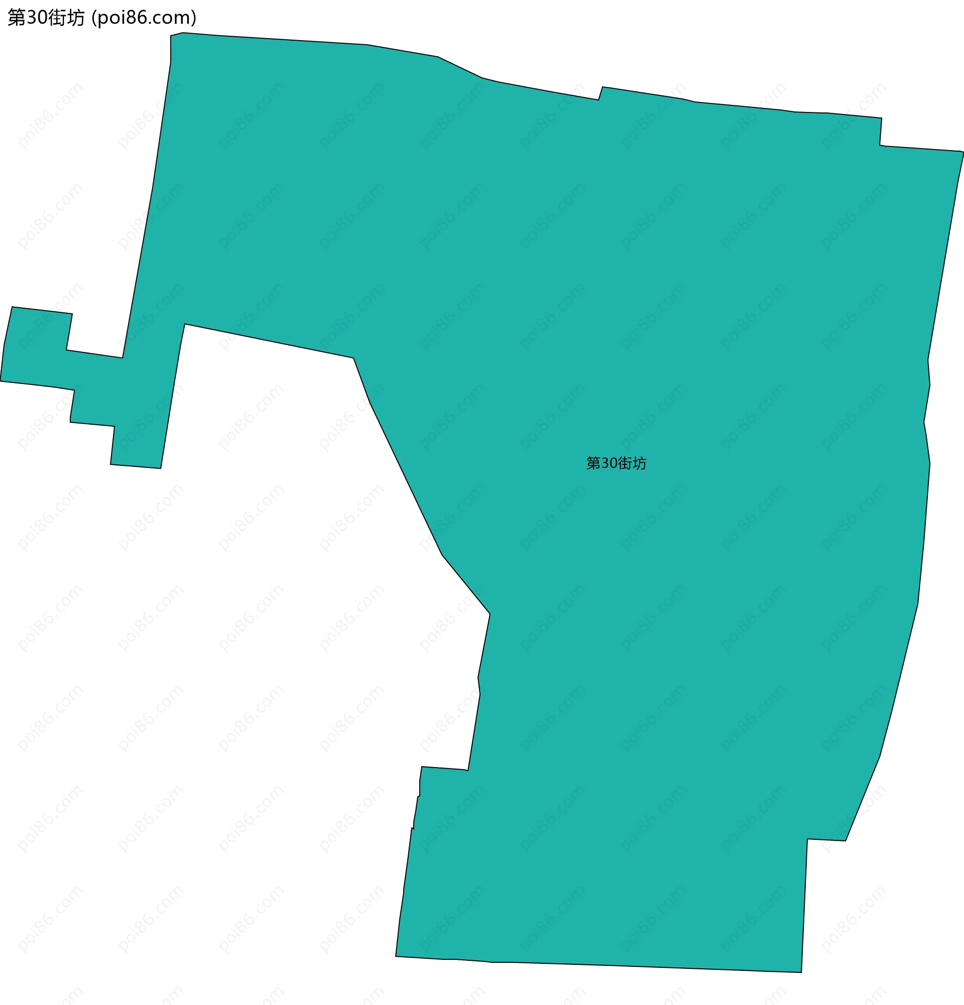 第30街坊边界地图