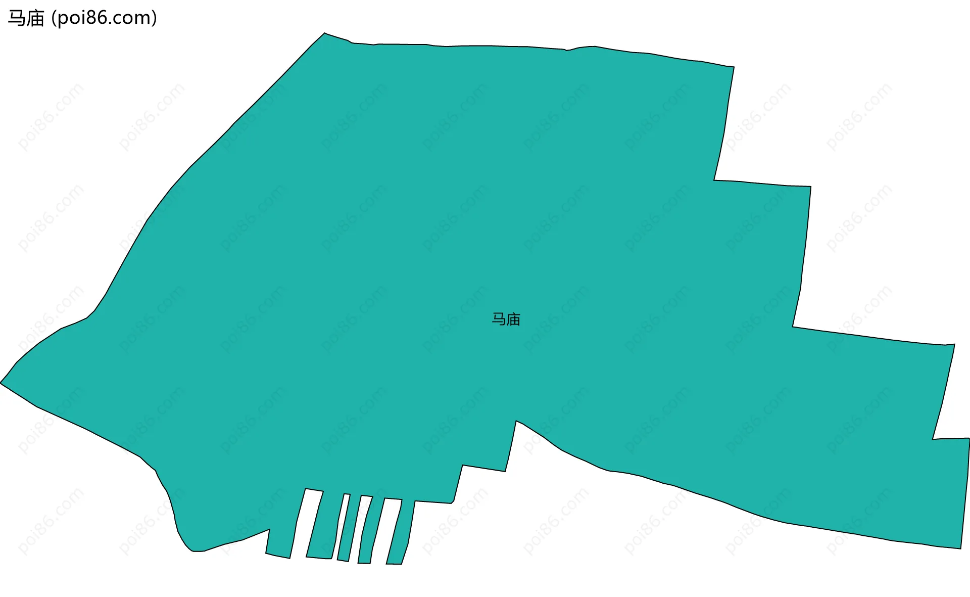马庙边界地图
