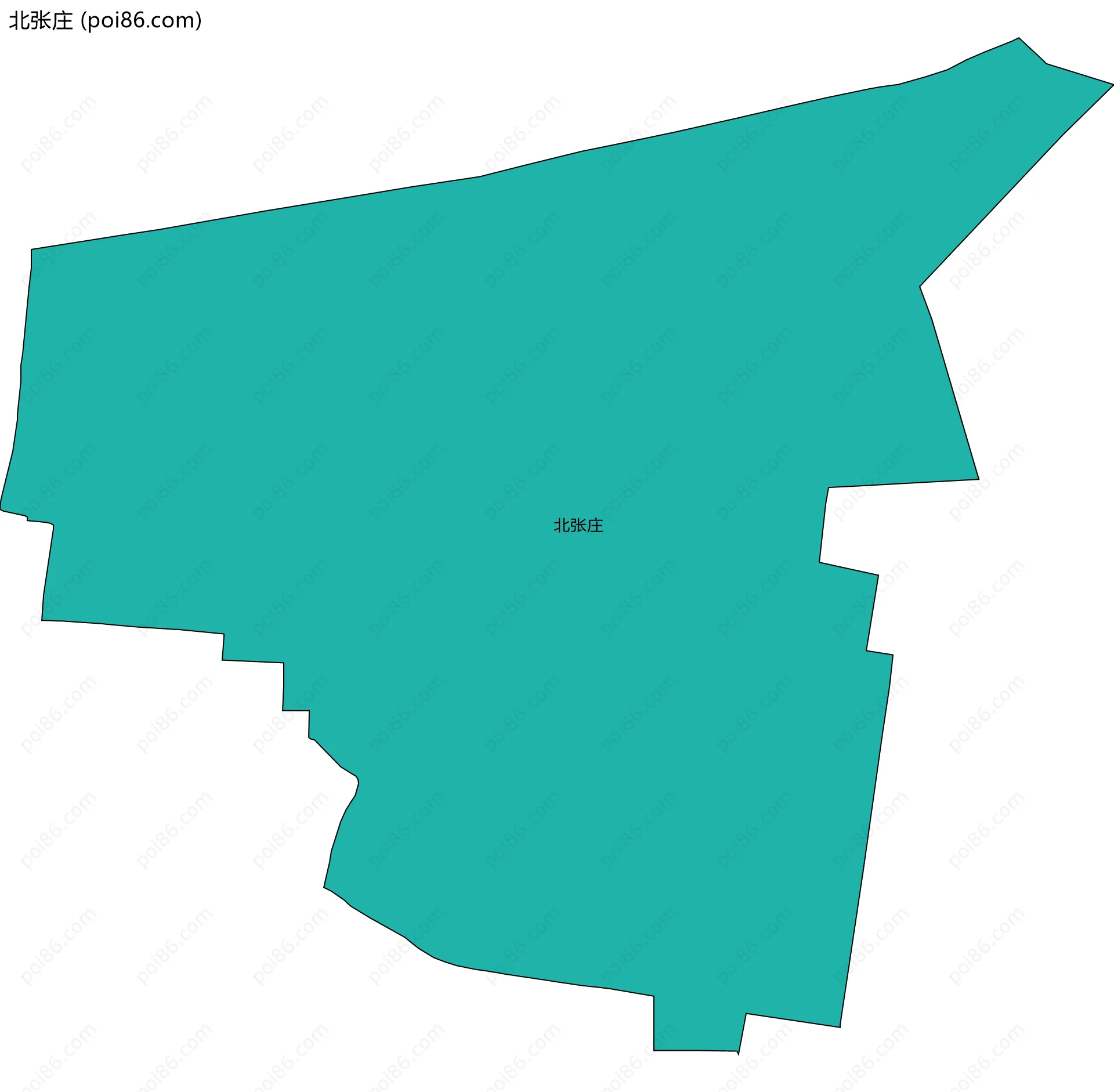 北张庄边界地图
