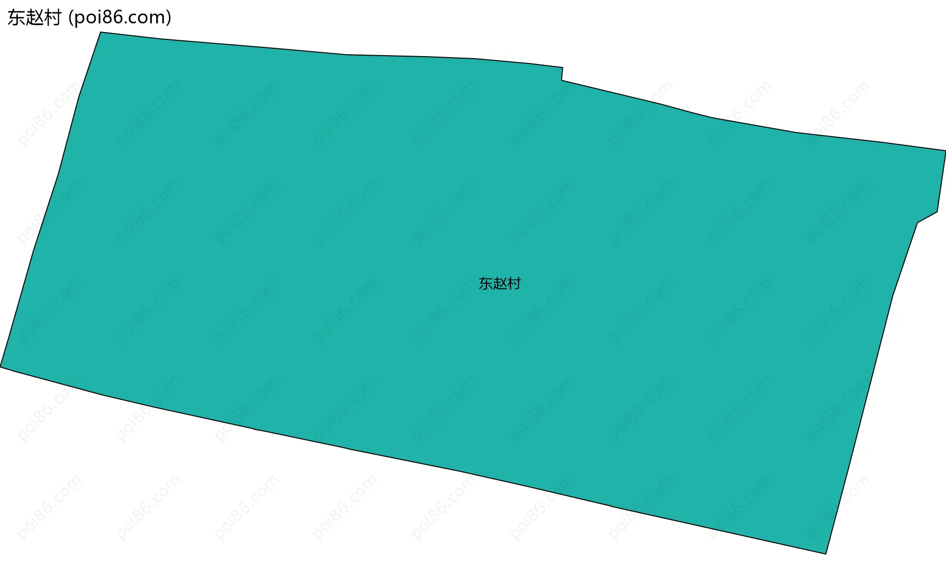 东赵村边界地图