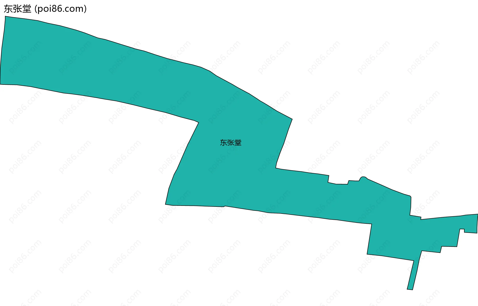 东张堂边界地图