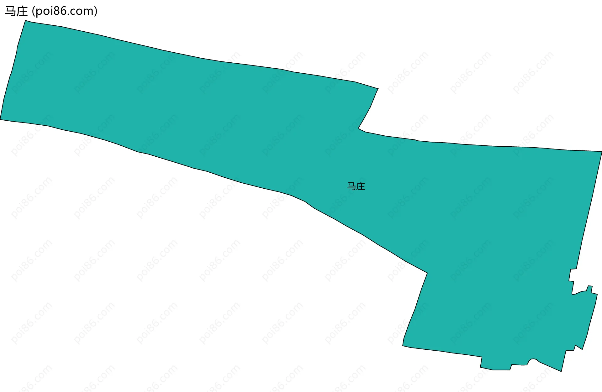 马庄边界地图