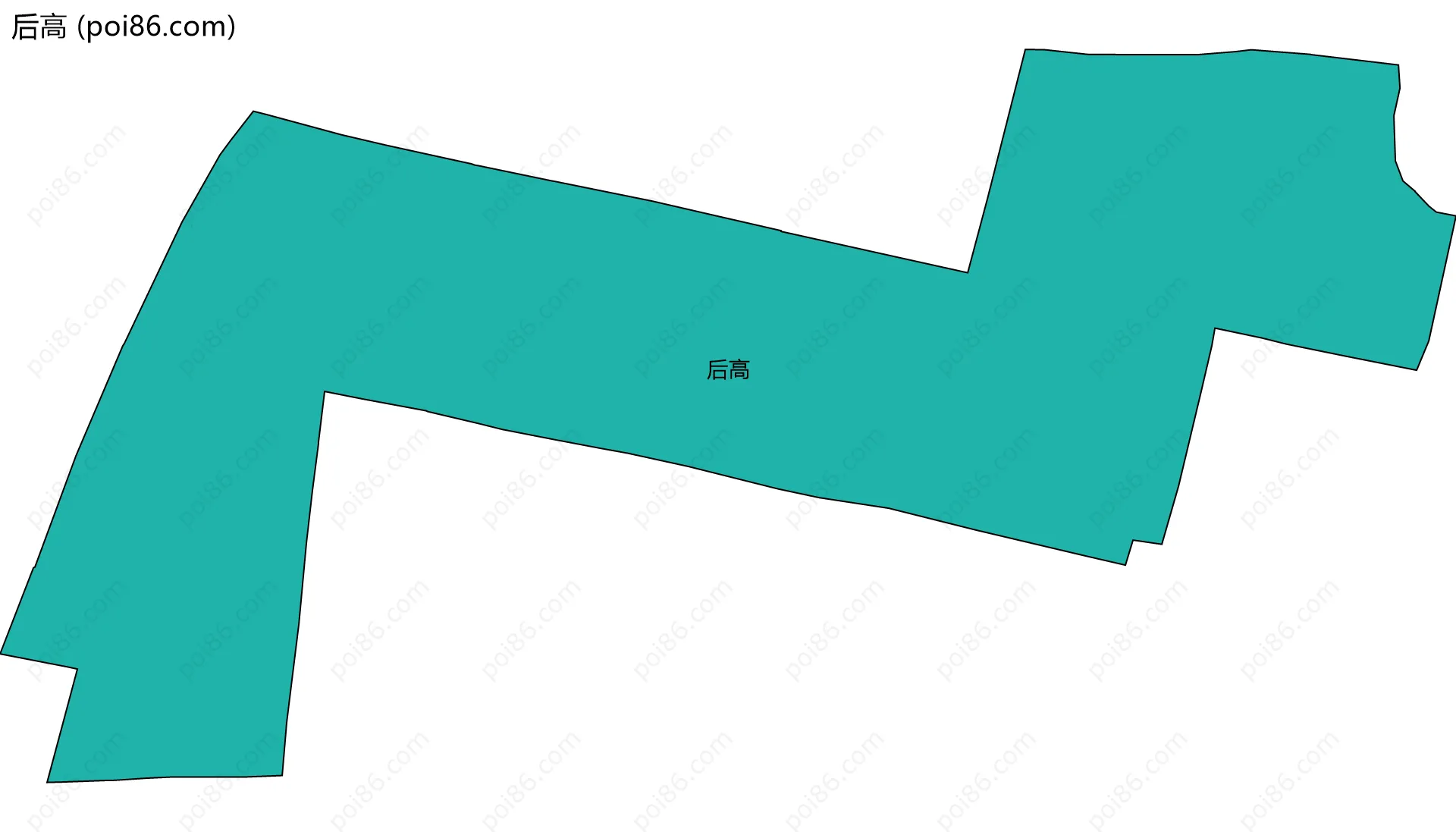 后高边界地图