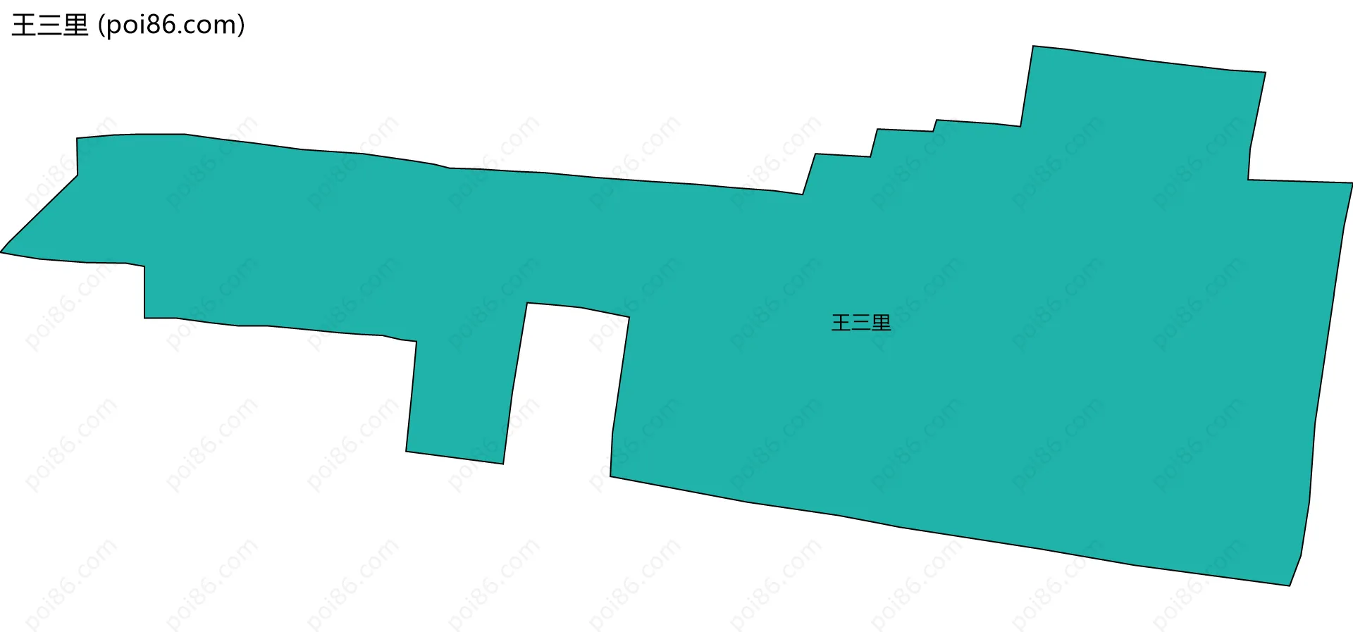 王三里边界地图