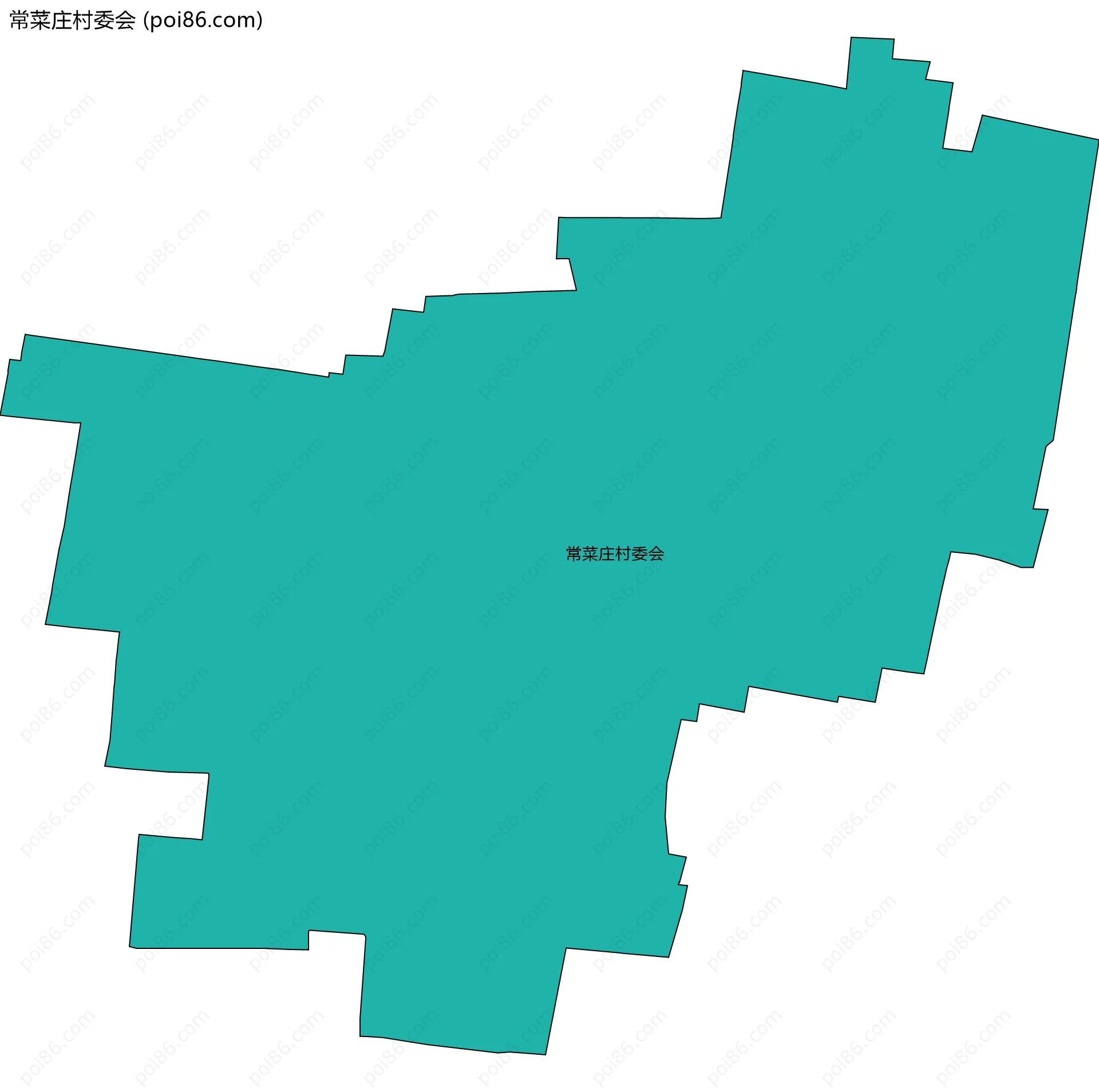 常菜庄村委会边界地图