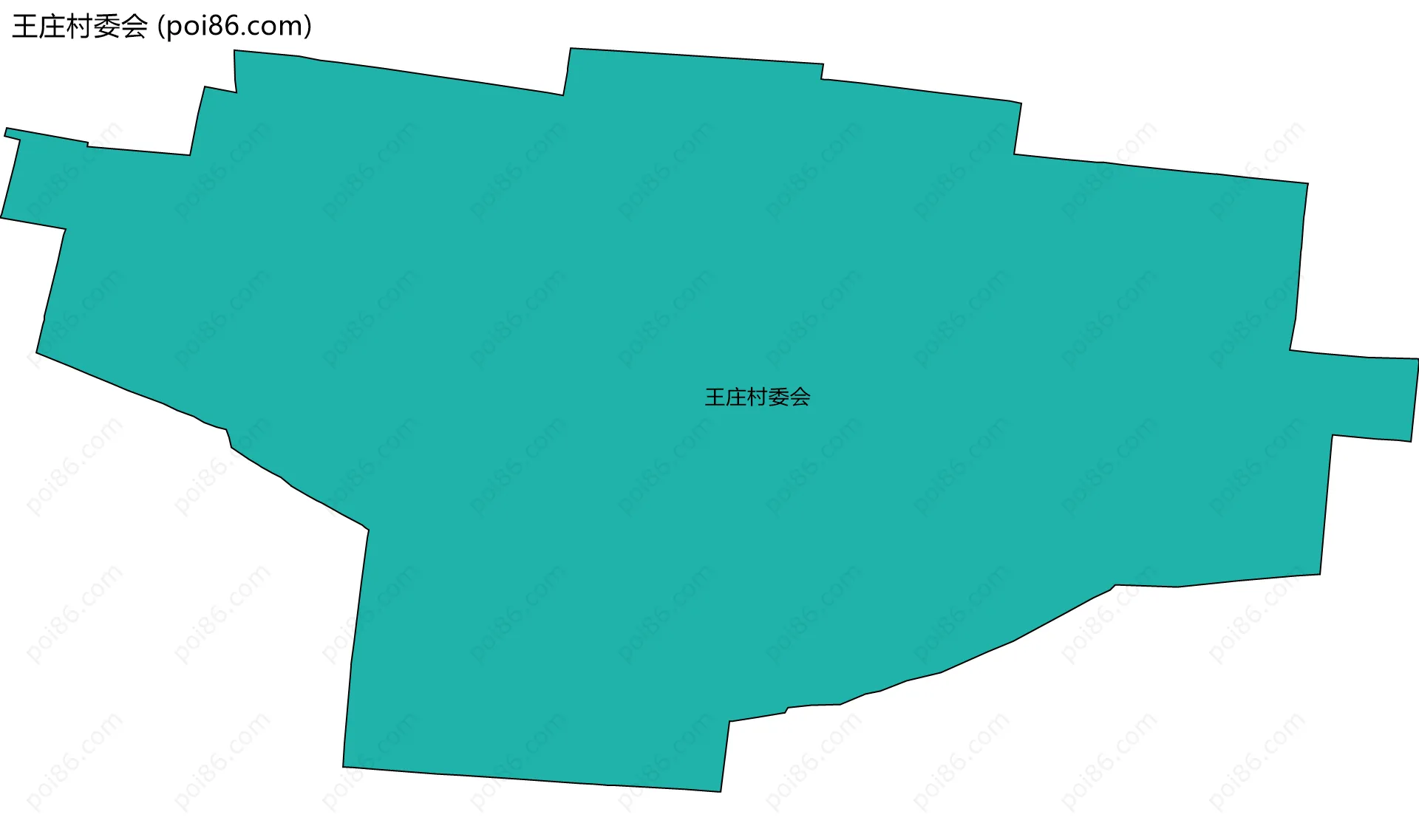 王庄村委会边界地图