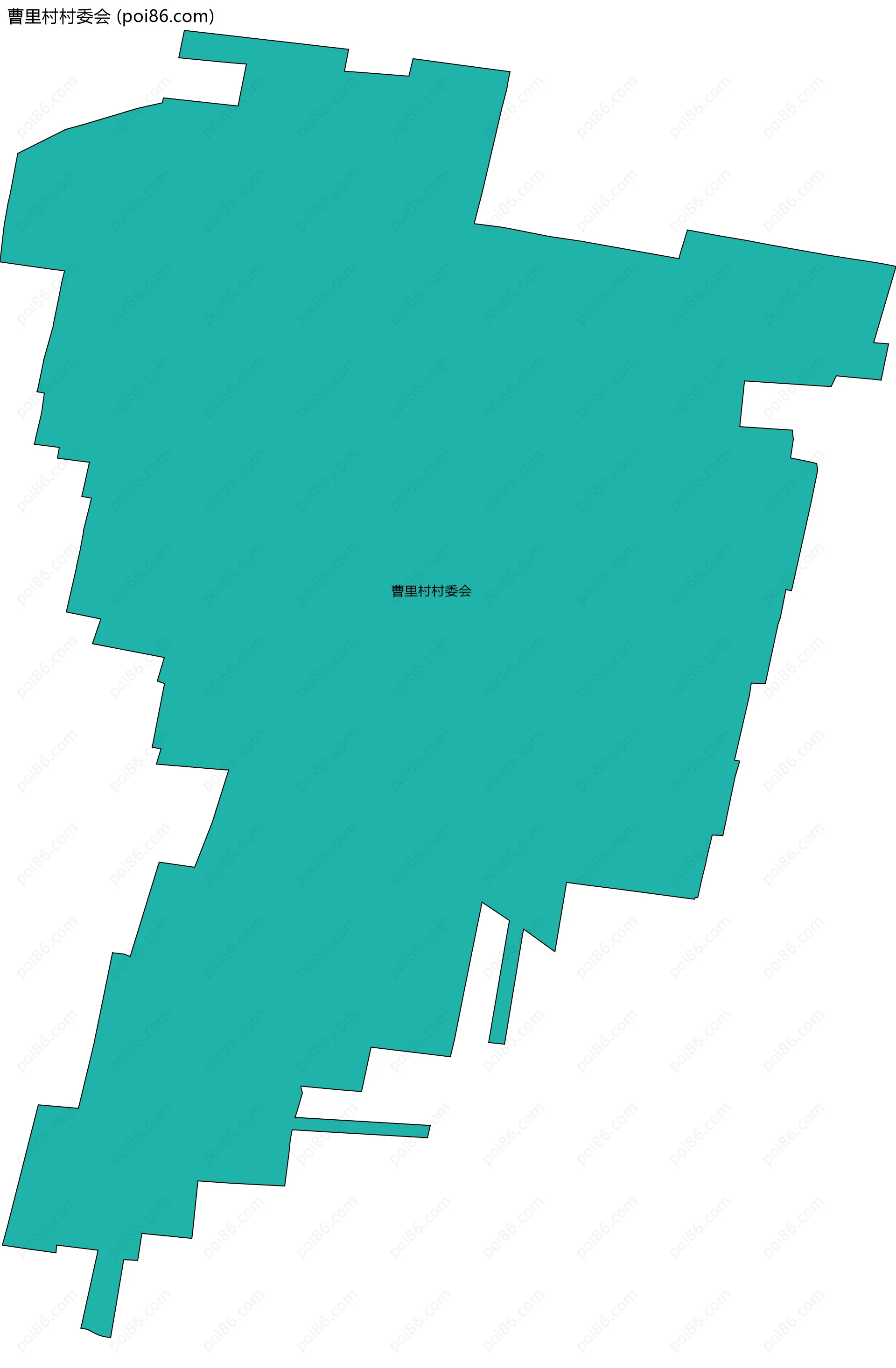 曹里村村委会边界地图
