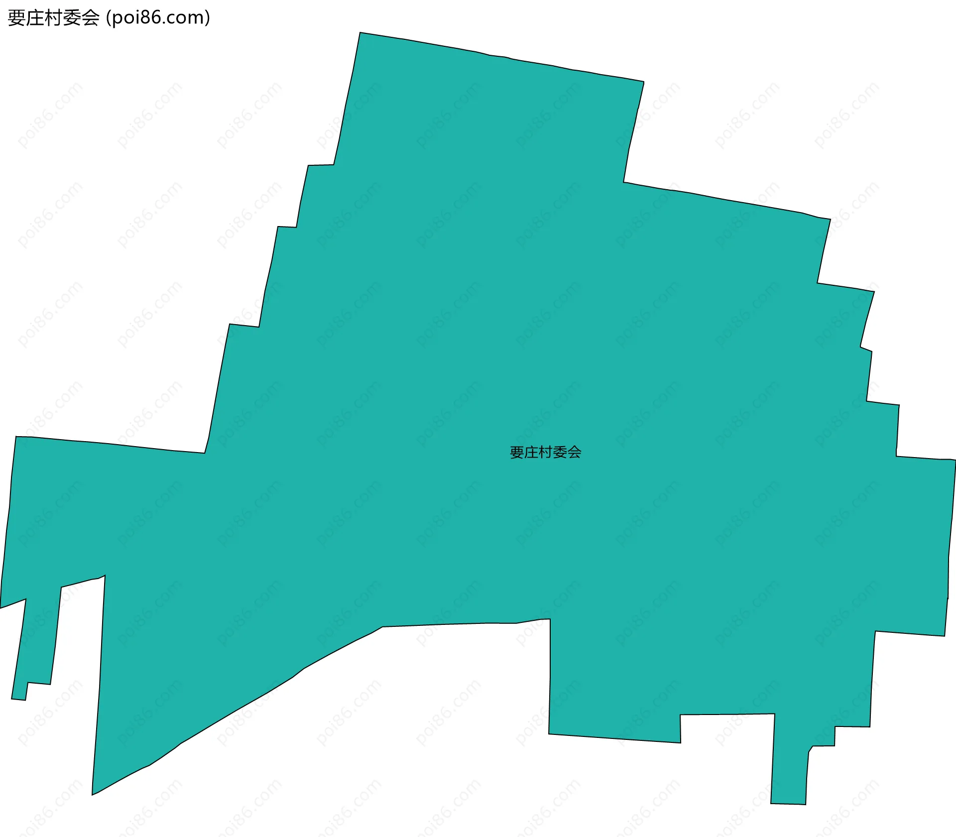 要庄村委会边界地图