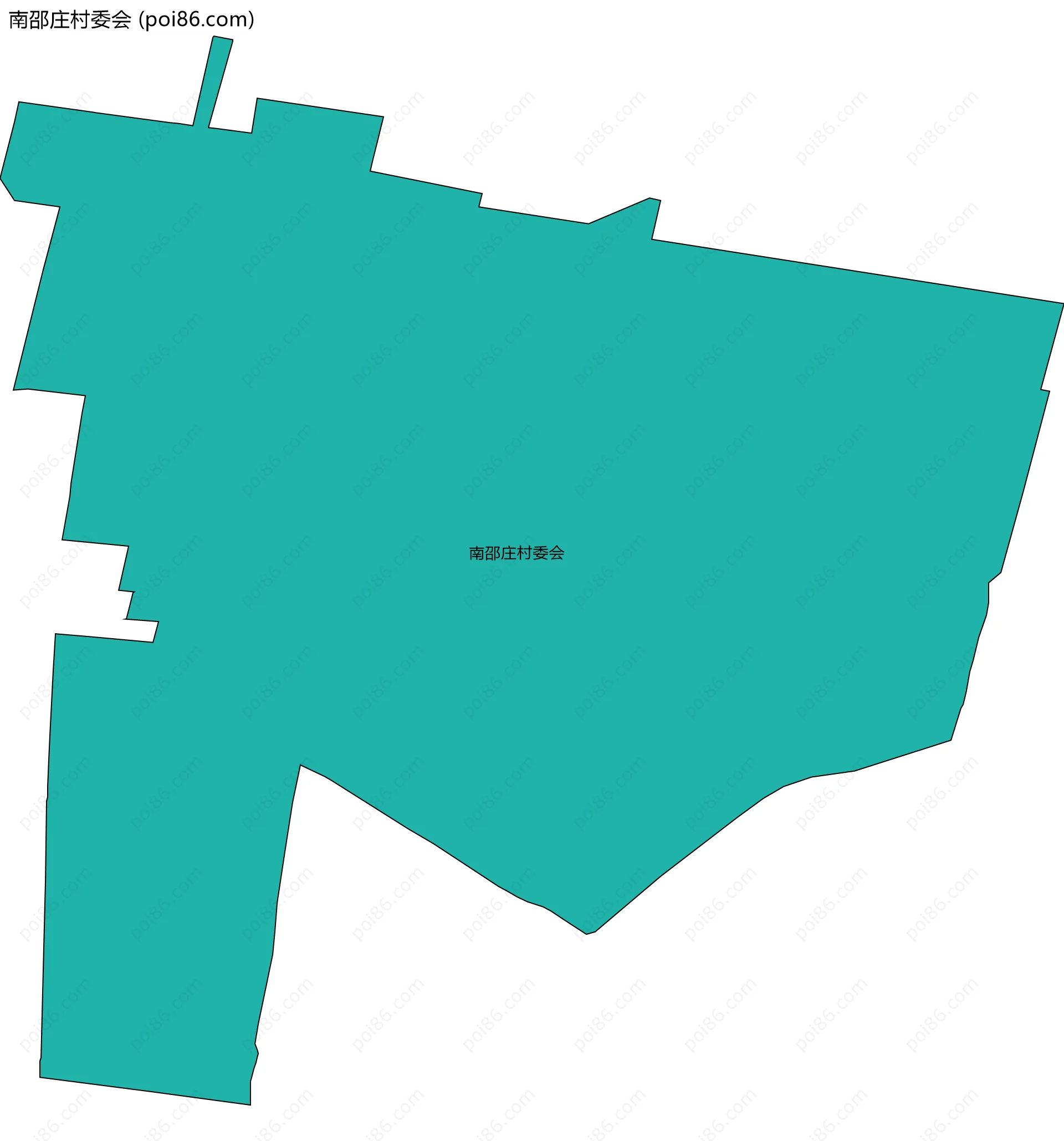 南邵庄村委会边界地图