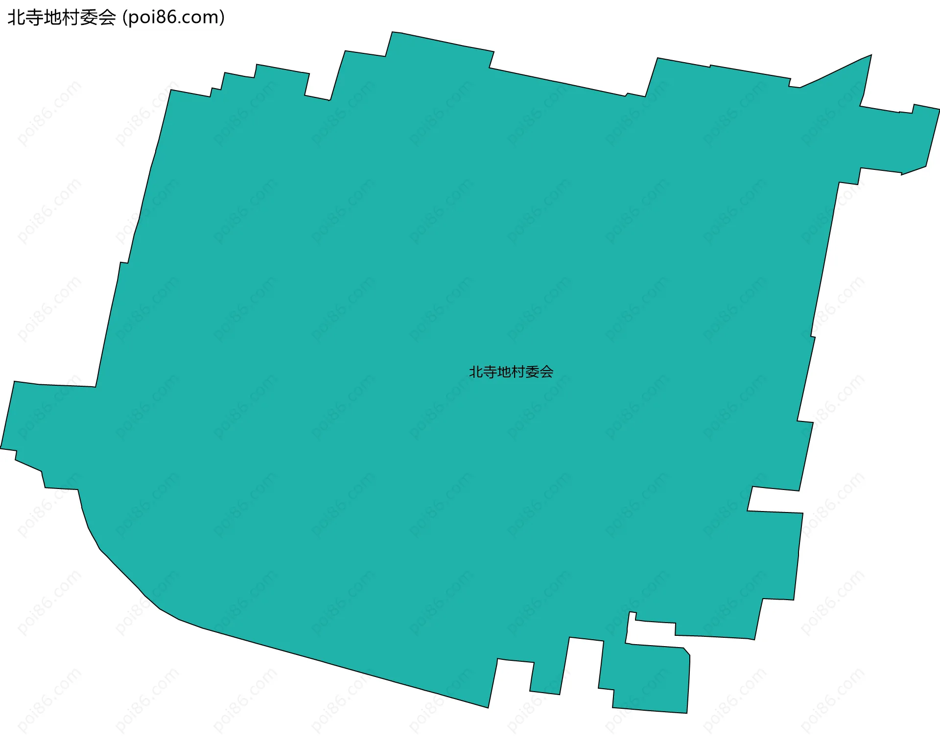 北寺地村委会边界地图