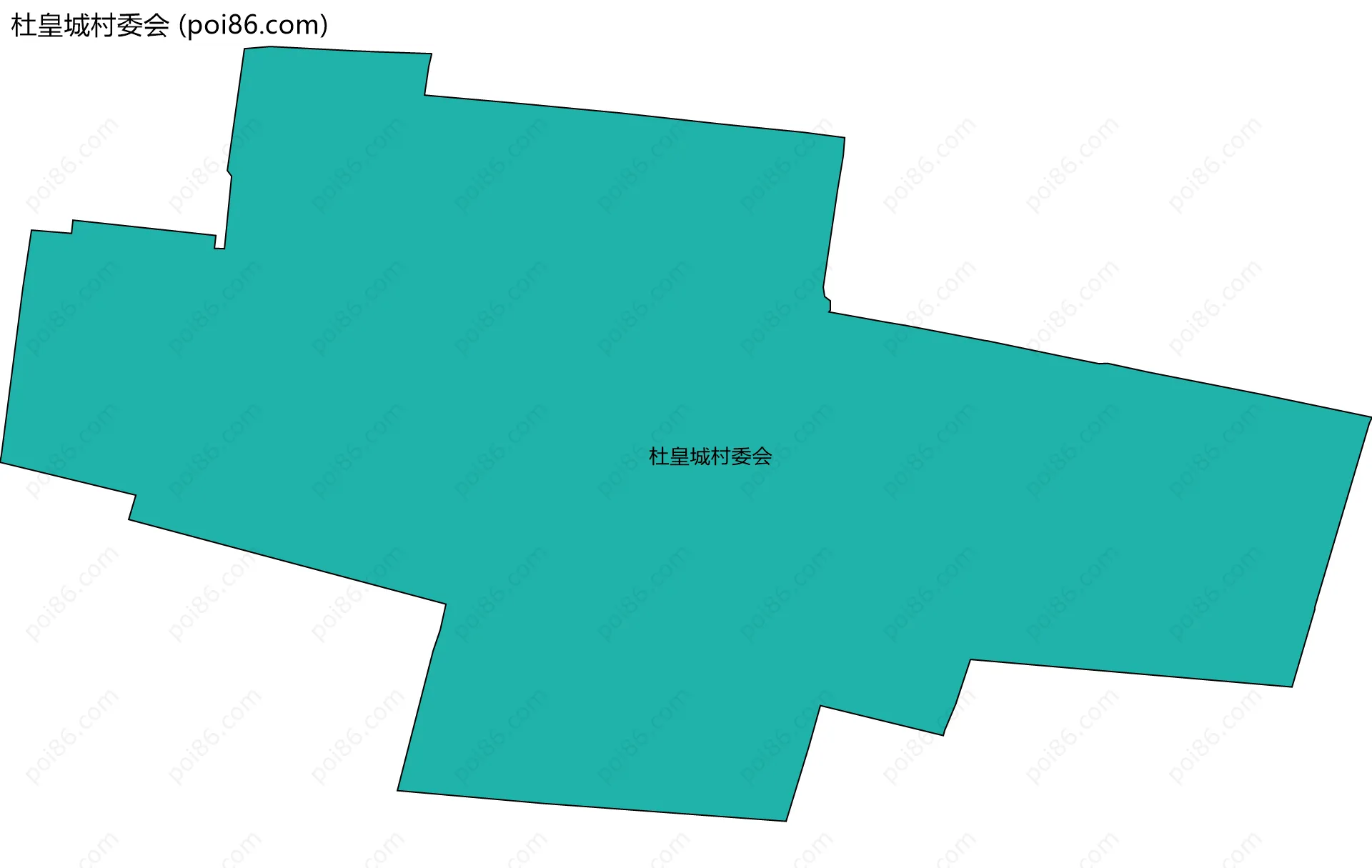 杜皇城村委会边界地图