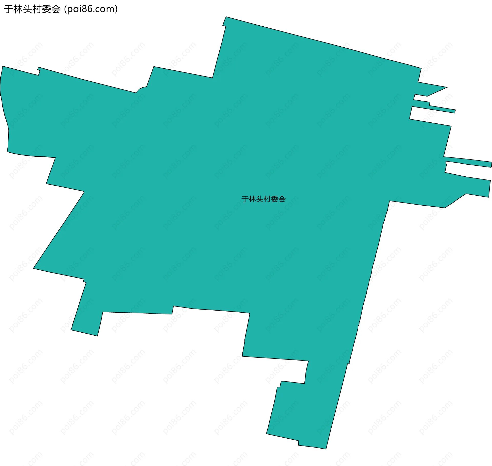 于林头村委会边界地图