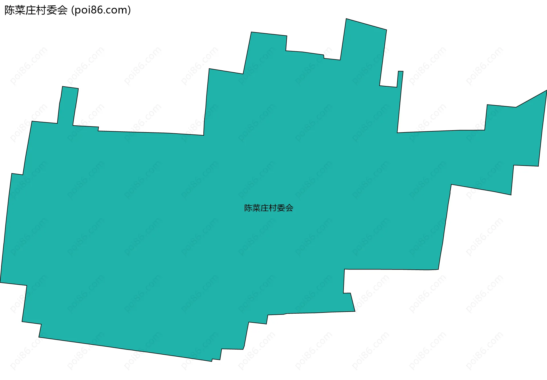 陈菜庄村委会边界地图