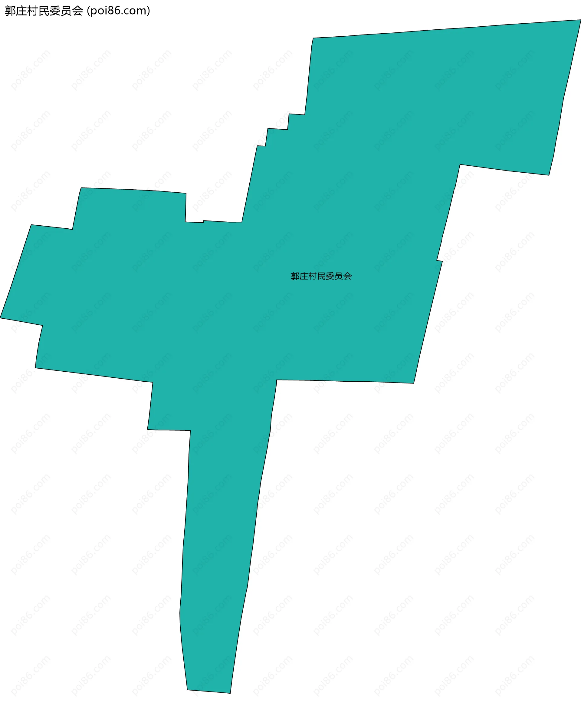 郭庄村民委员会边界地图
