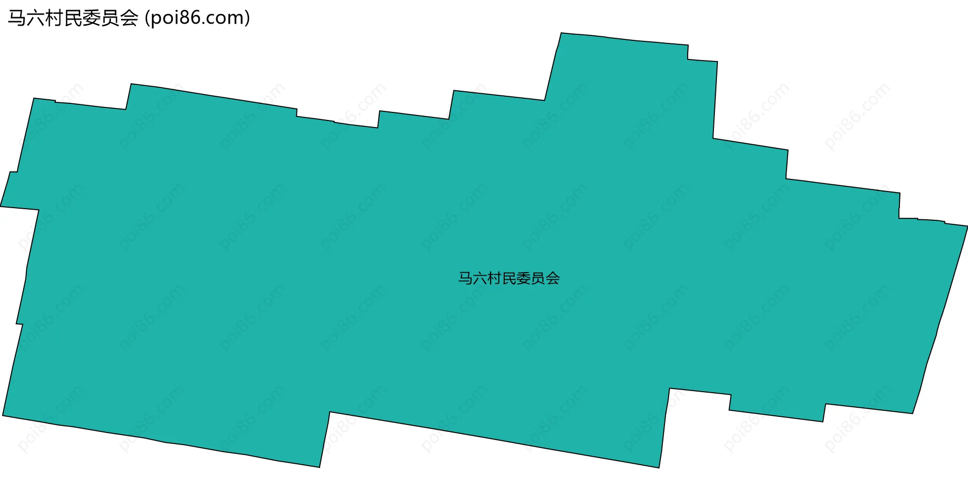 马六村民委员会边界地图