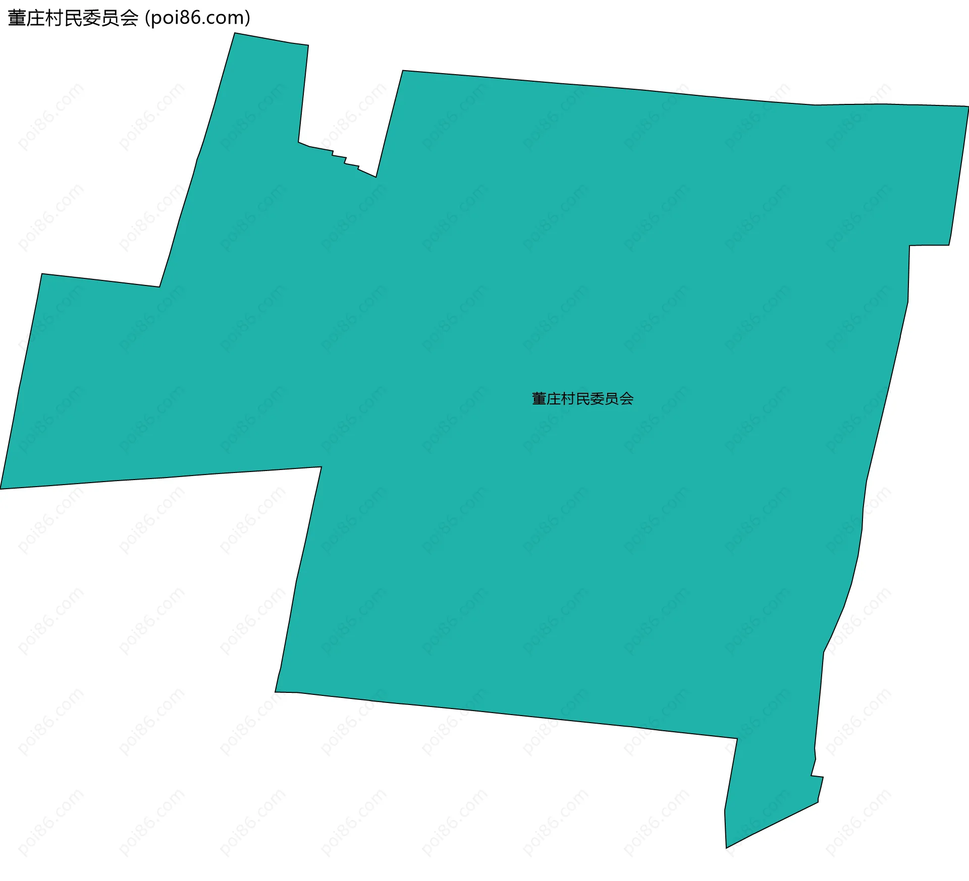 董庄村民委员会边界地图