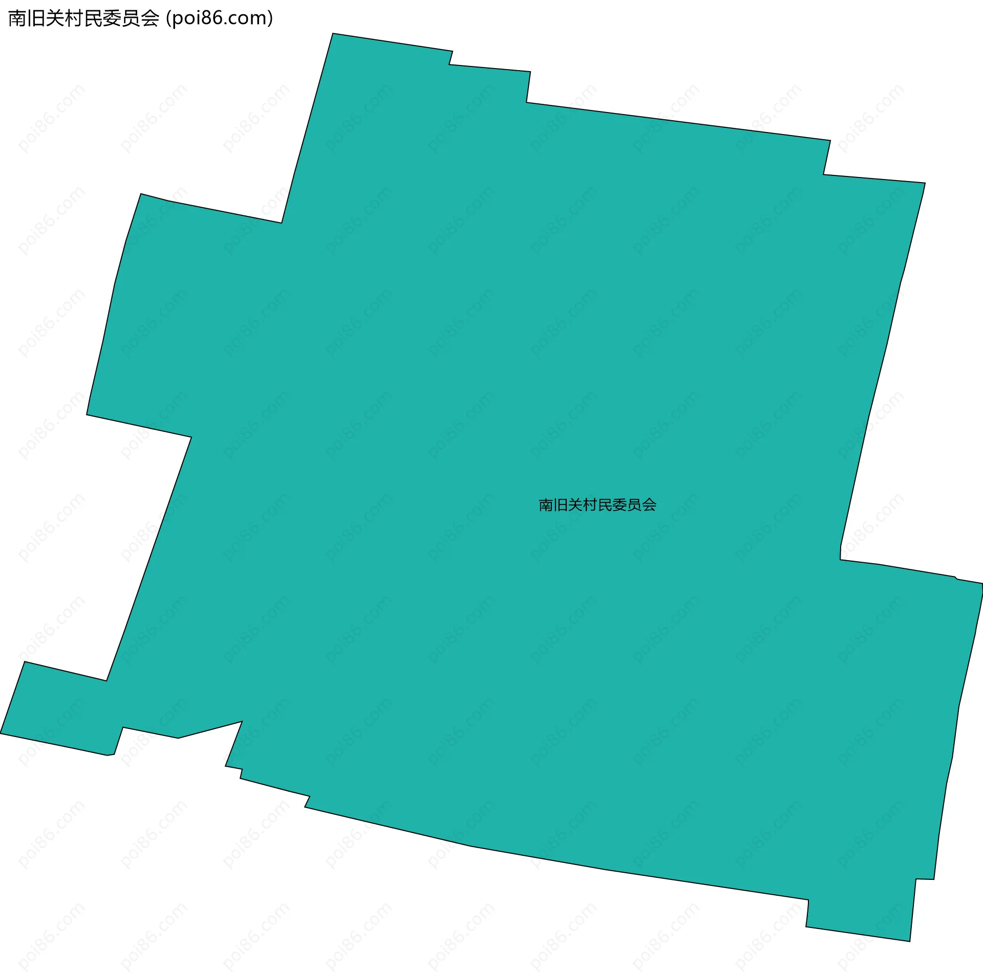 南旧关村民委员会边界地图