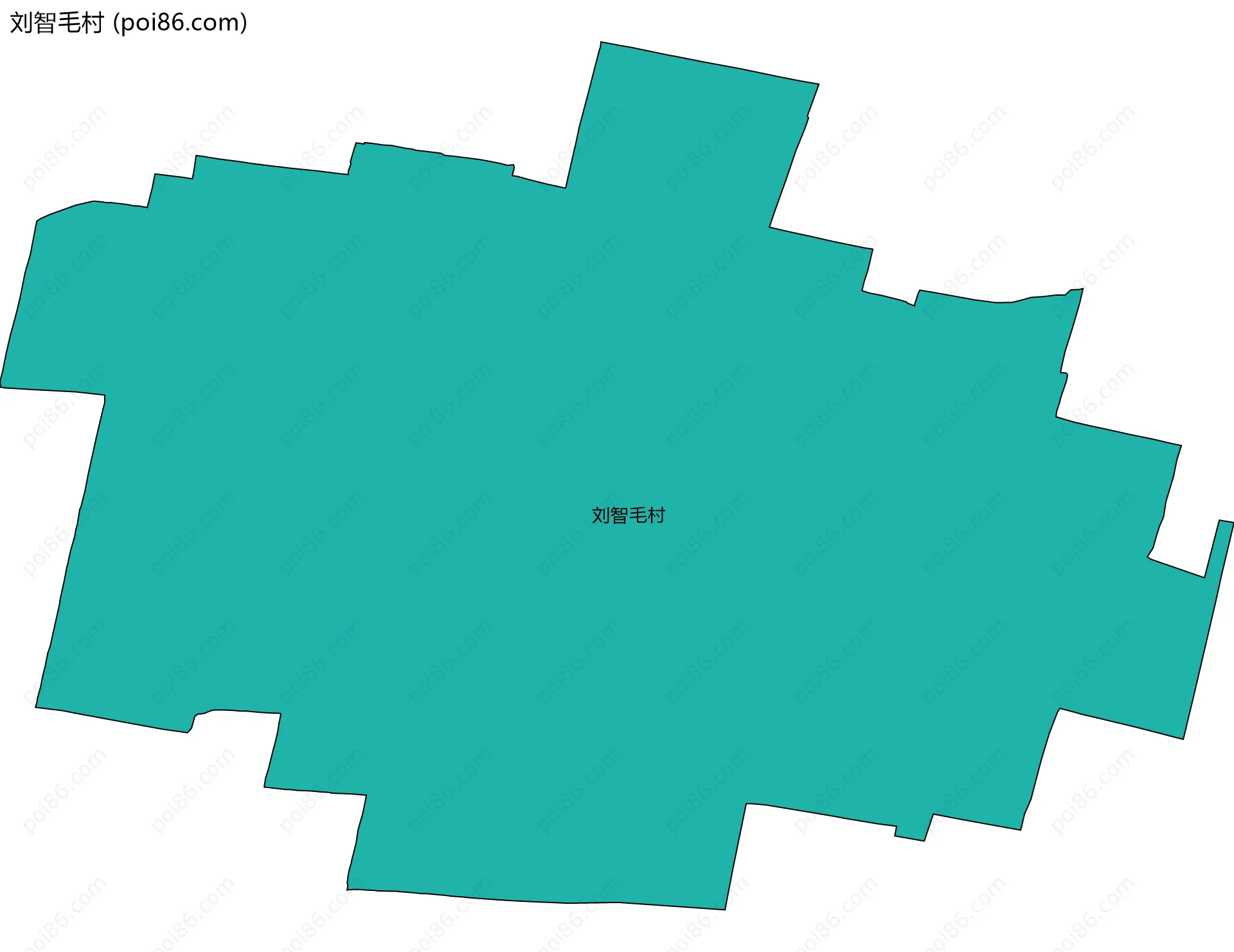 刘智毛村边界地图