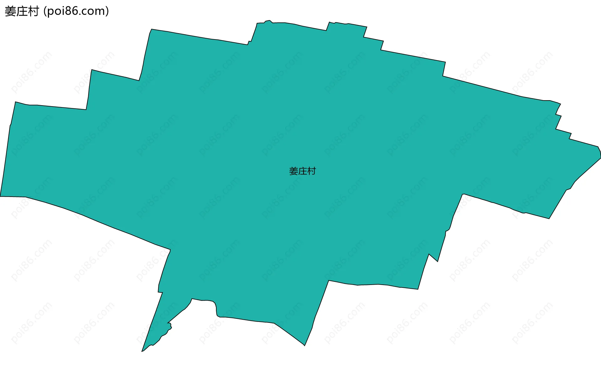姜庄村边界地图