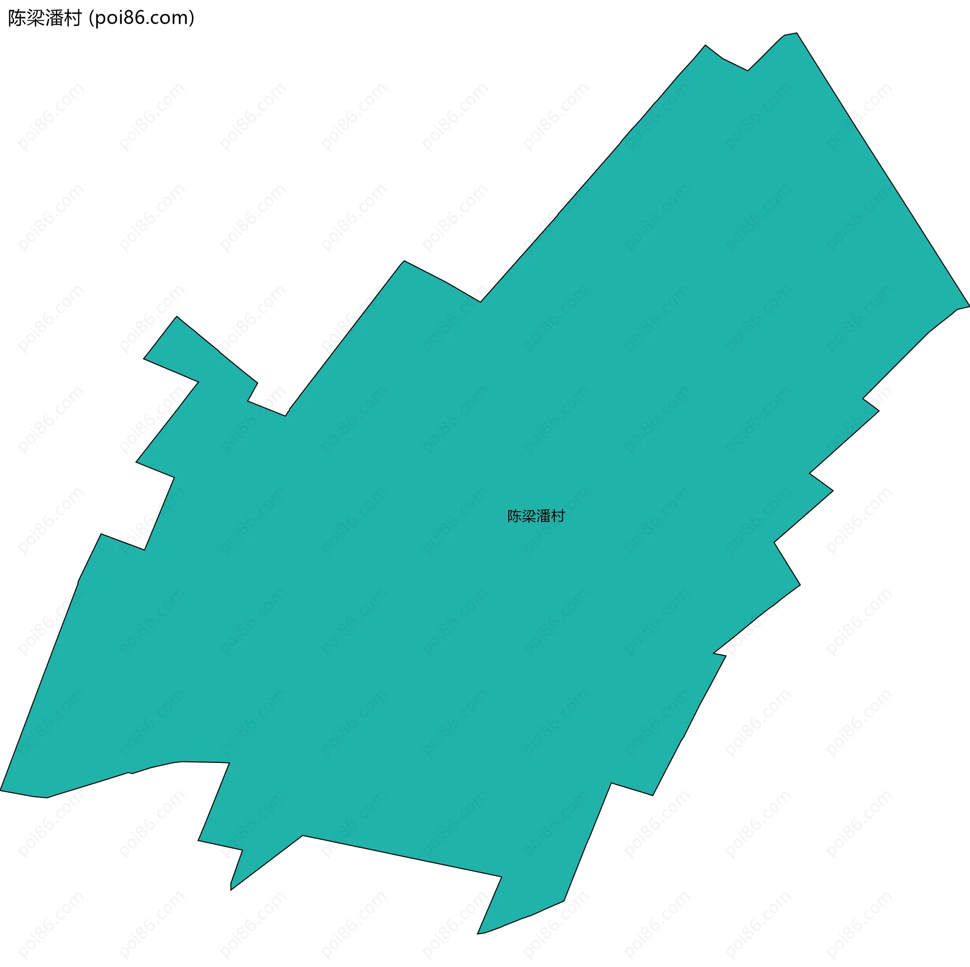陈梁潘村边界地图
