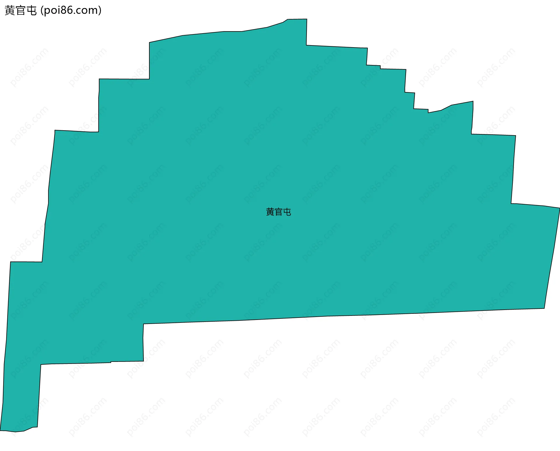 黄官屯边界地图
