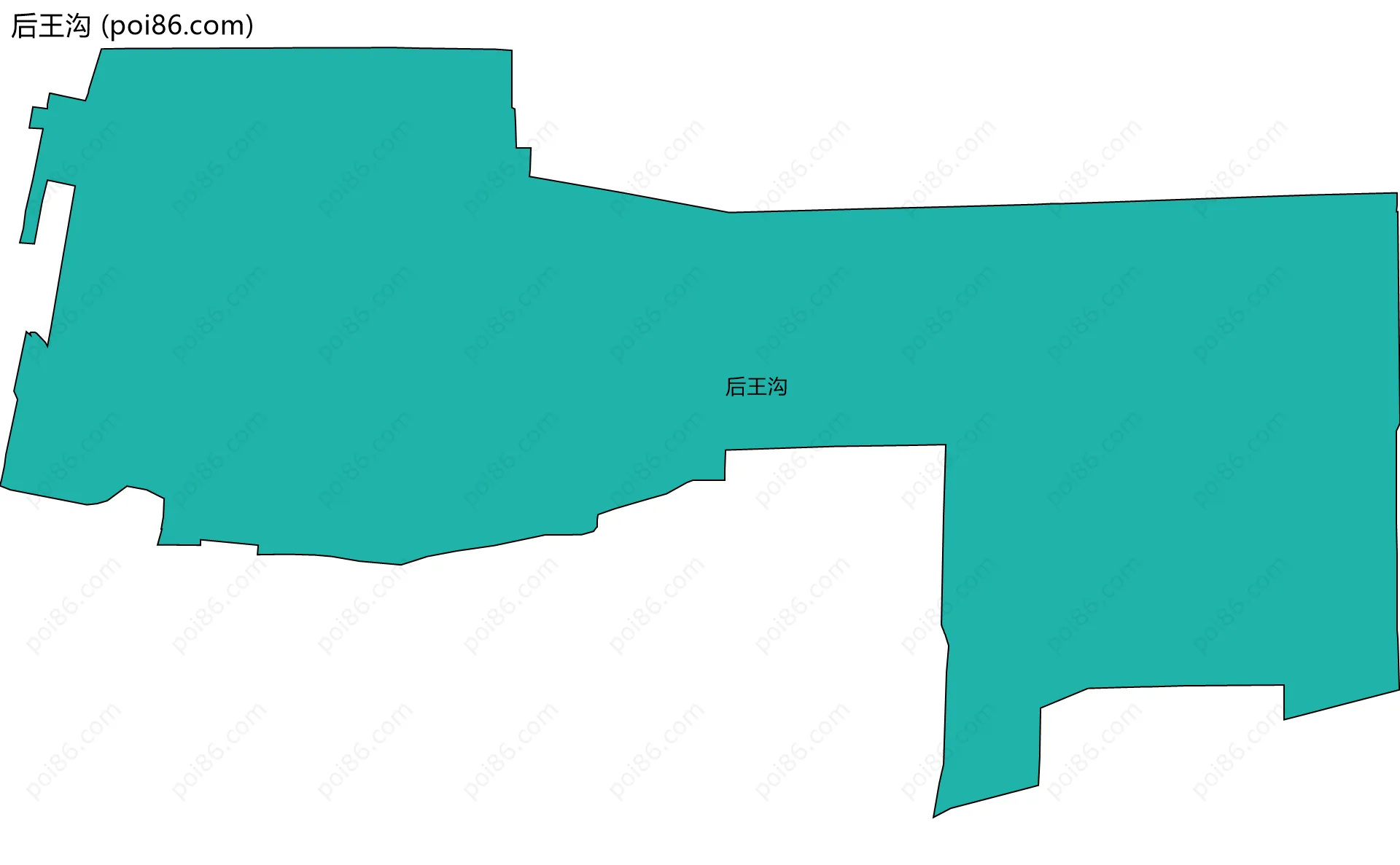 后王沟边界地图