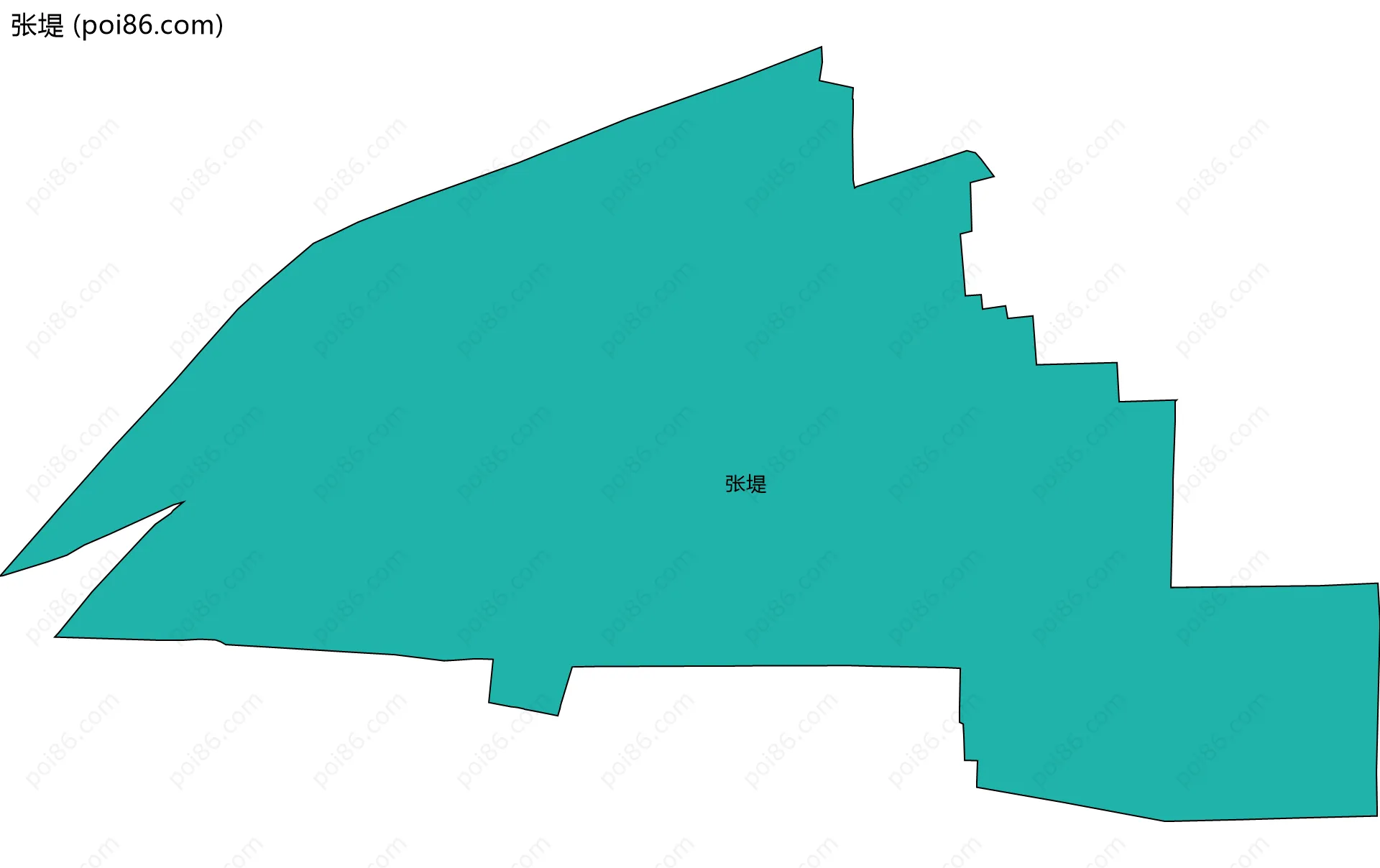 张堤边界地图