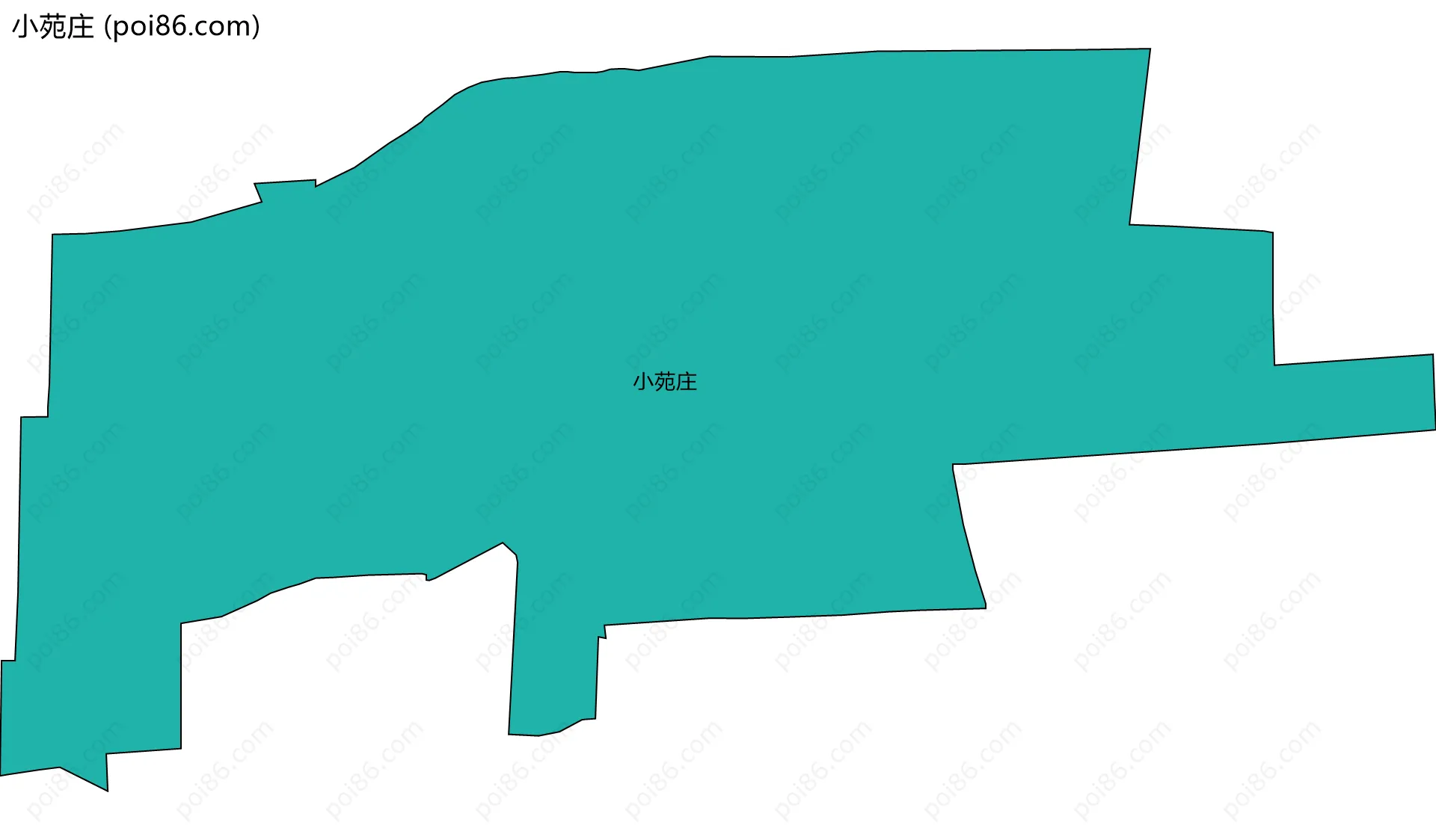 小苑庄边界地图