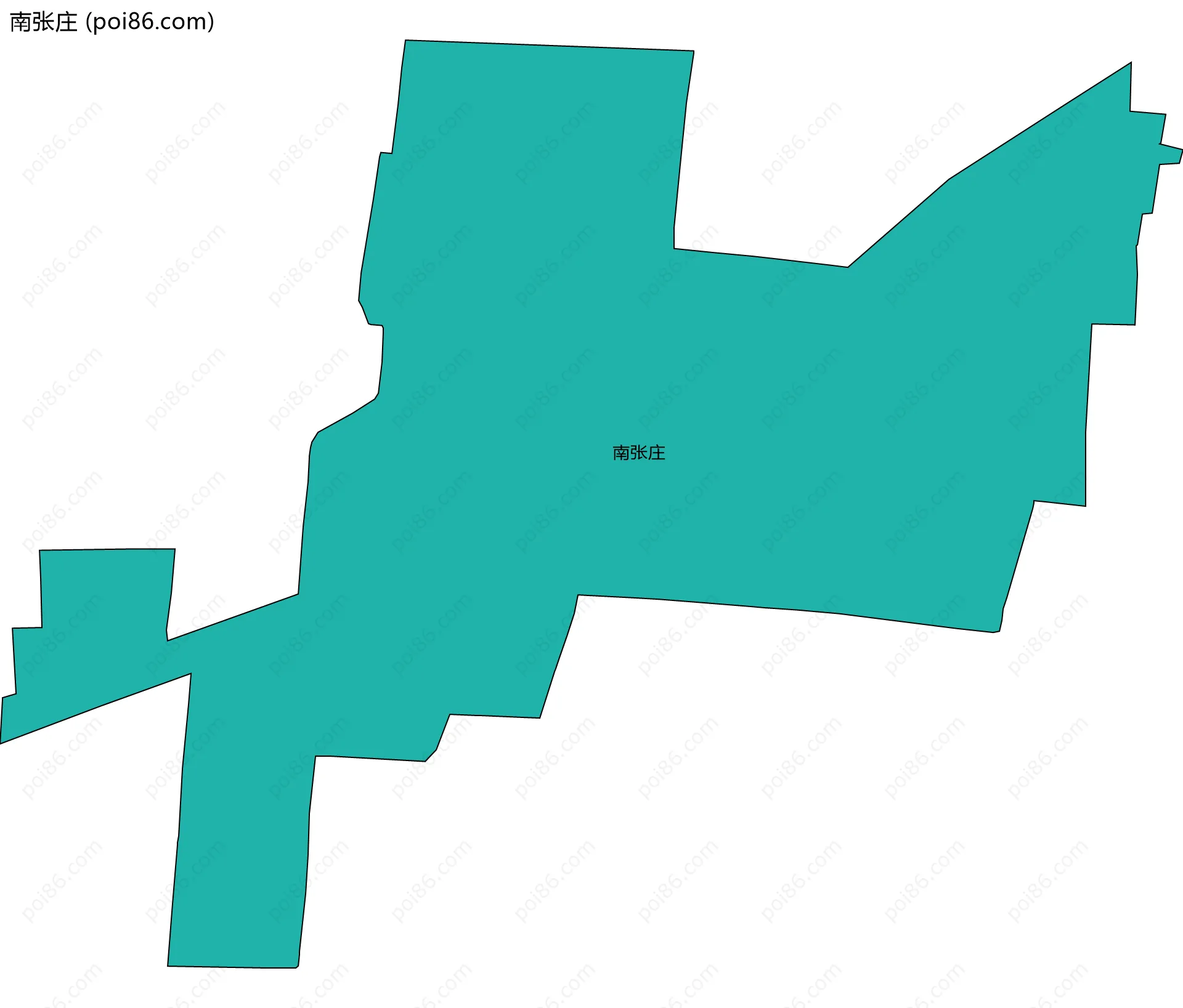南张庄边界地图