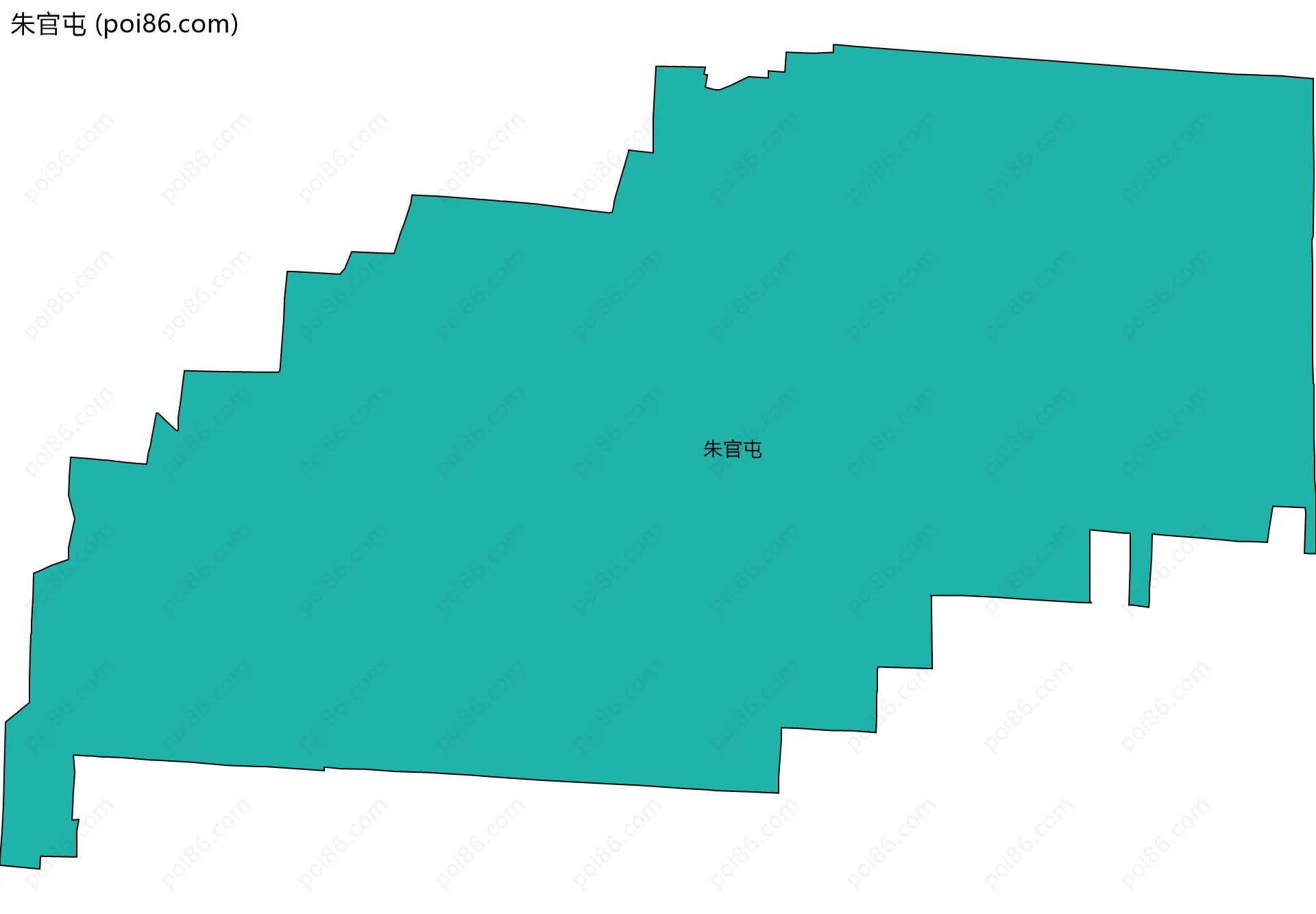 朱官屯边界地图