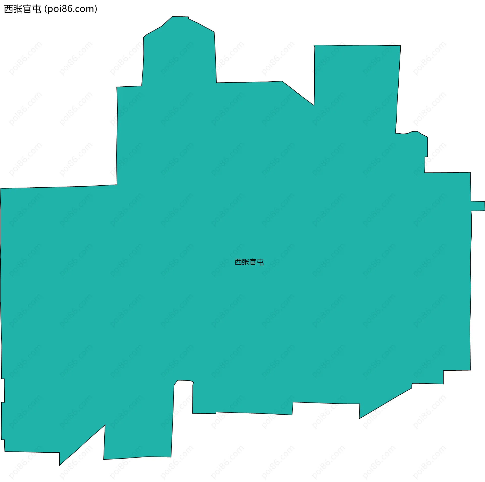 西张官屯边界地图