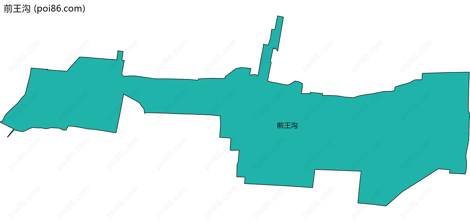 前王沟边界地图