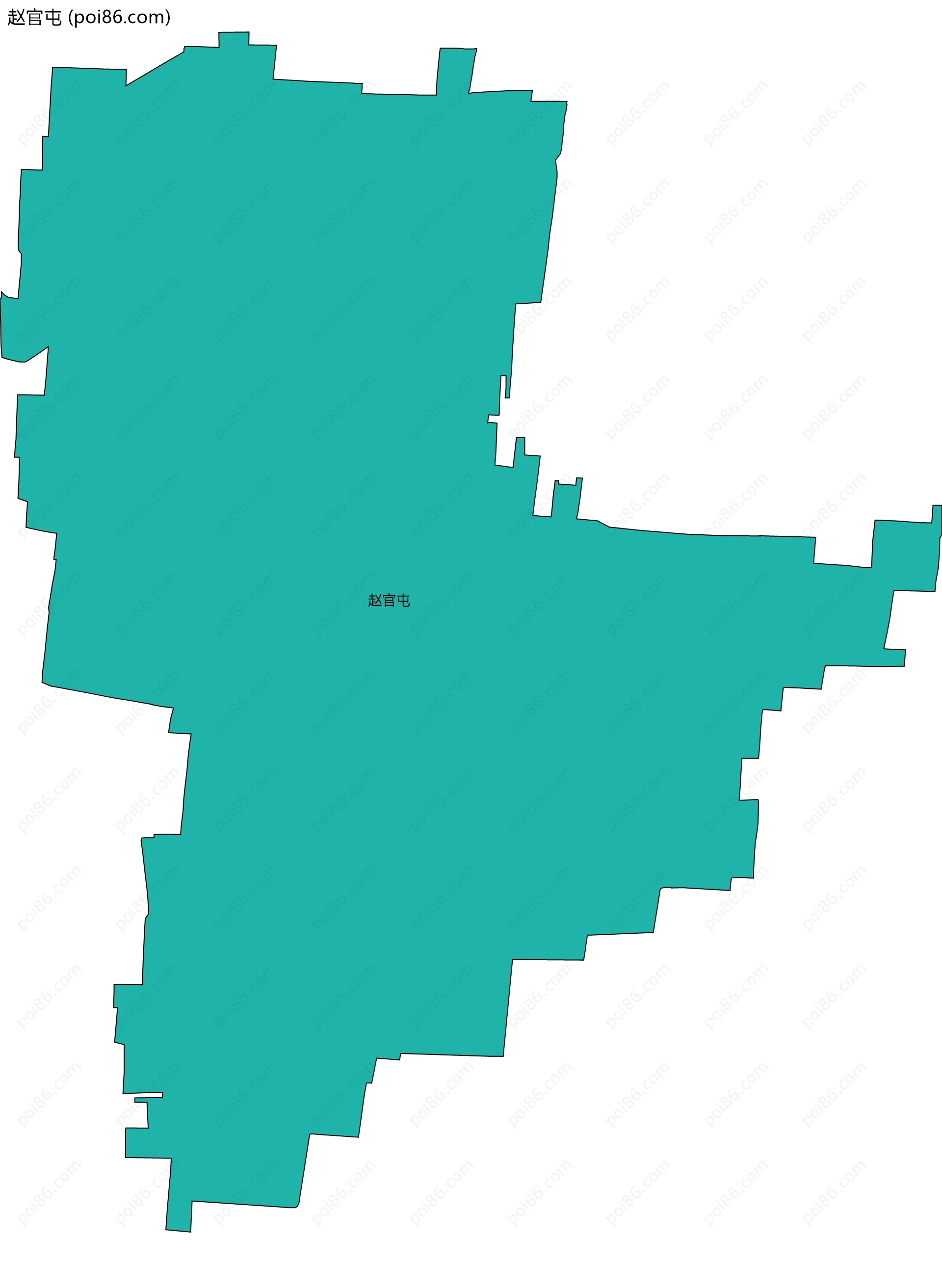 赵官屯边界地图