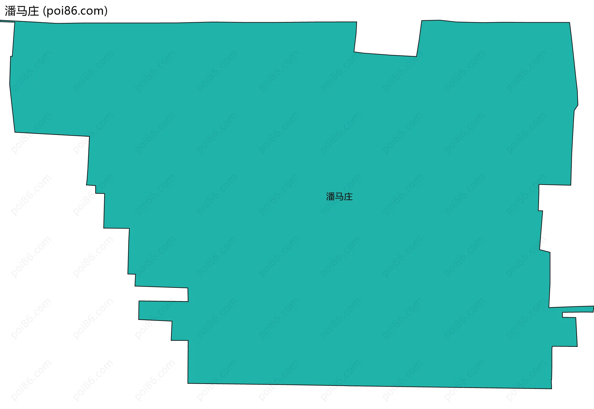 潘马庄边界地图
