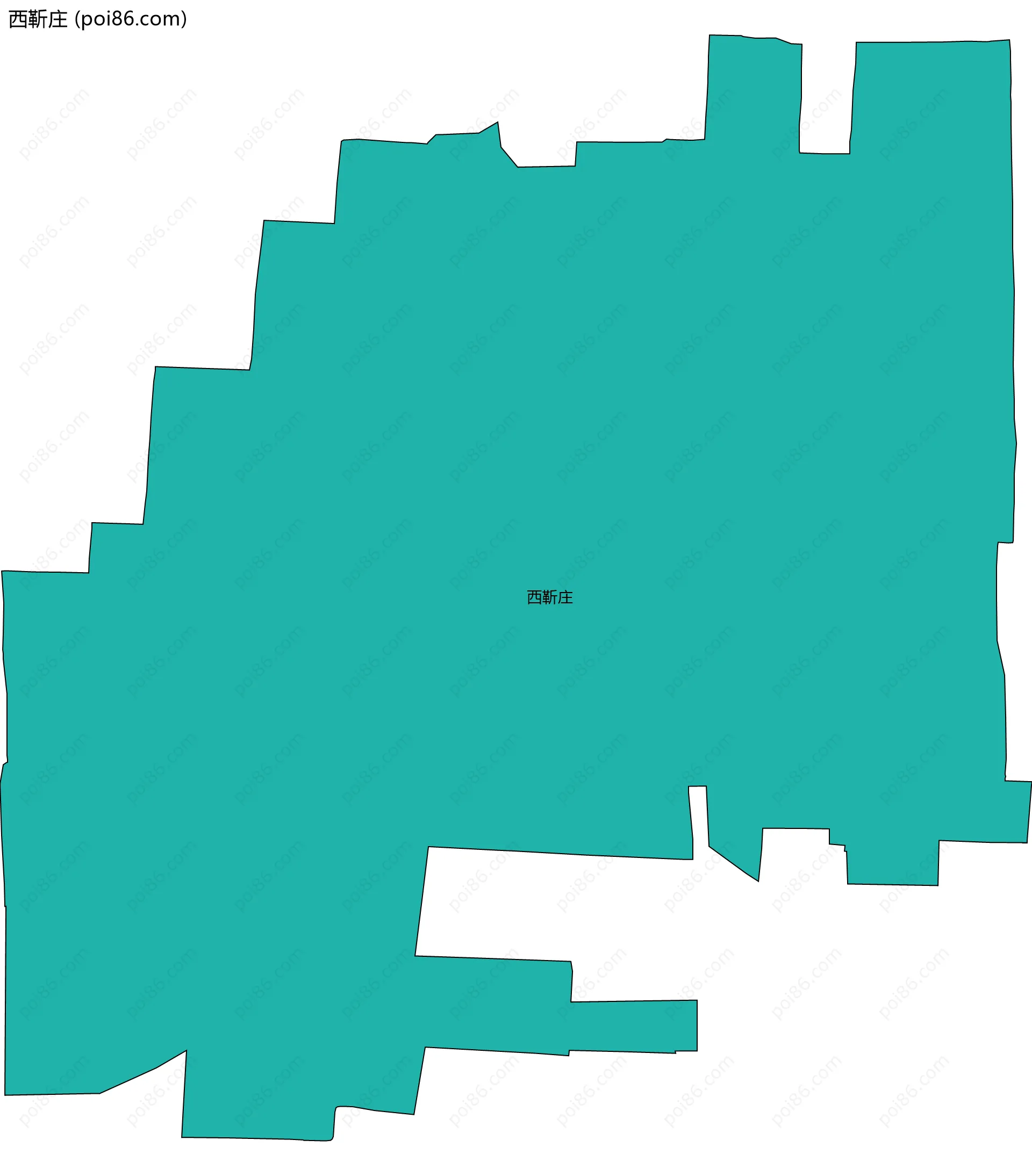 西靳庄边界地图