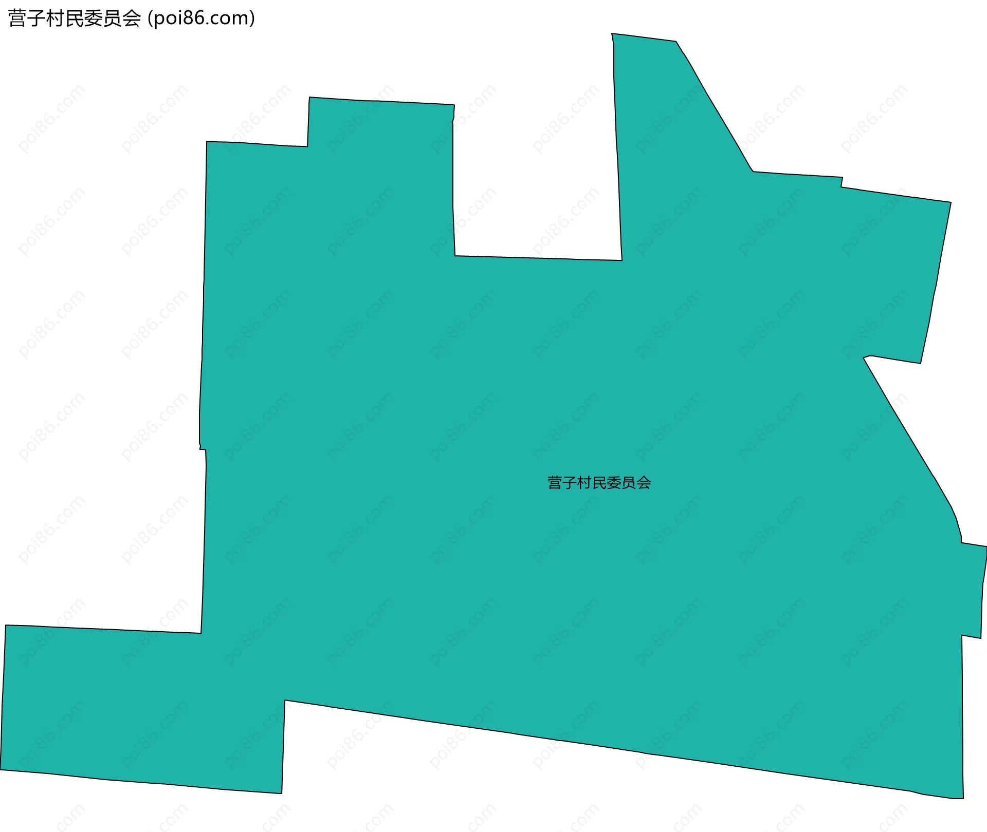 营子村民委员会边界地图