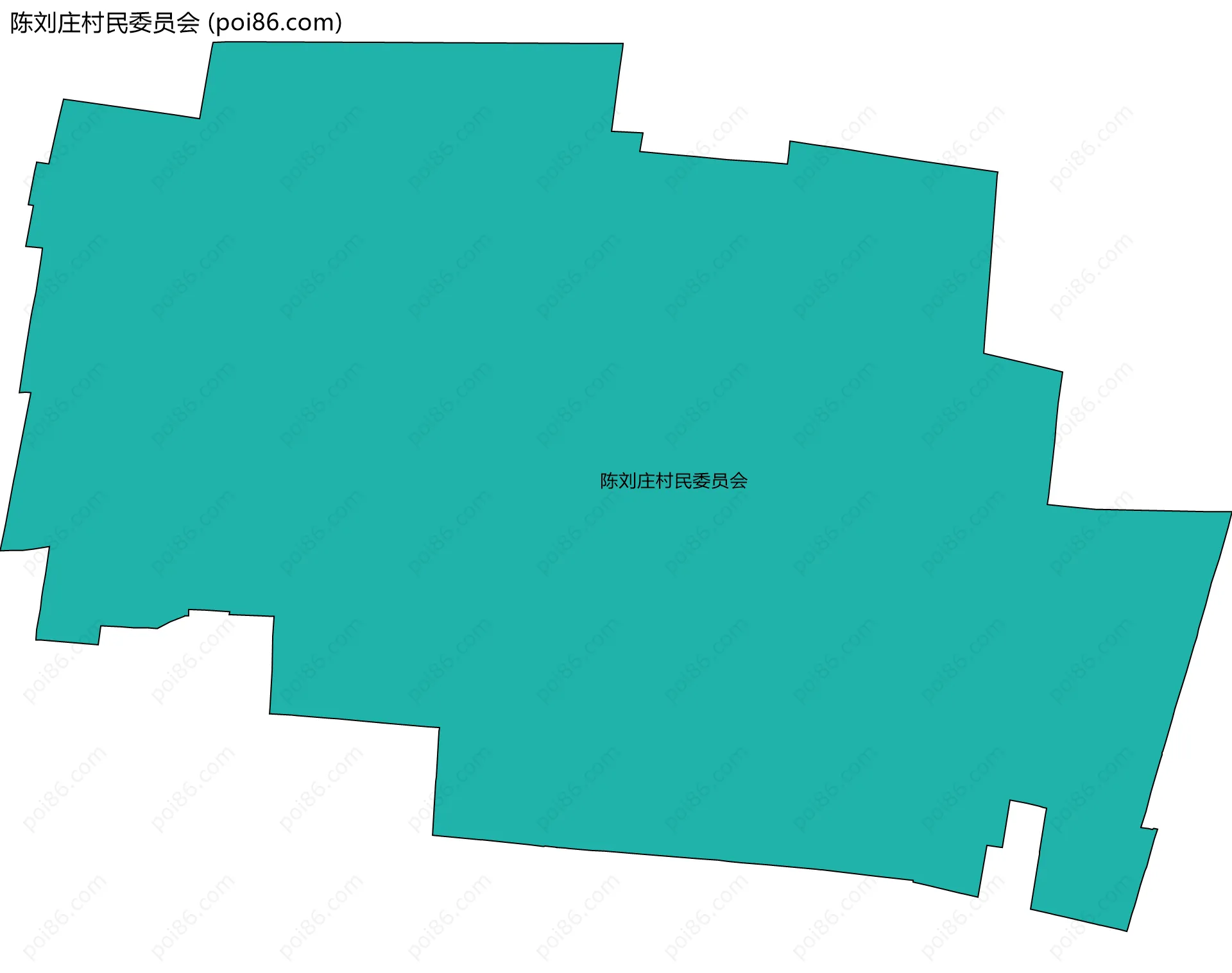 陈刘庄村民委员会边界地图