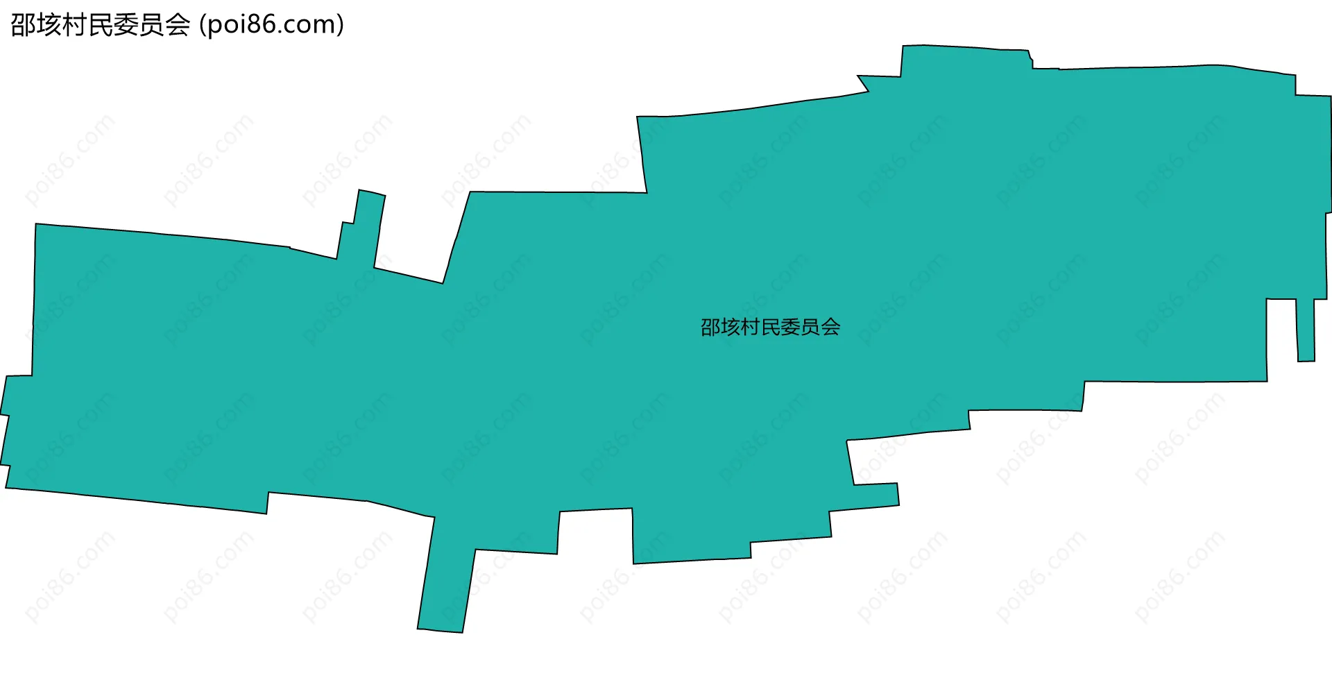 邵垓村民委员会边界地图
