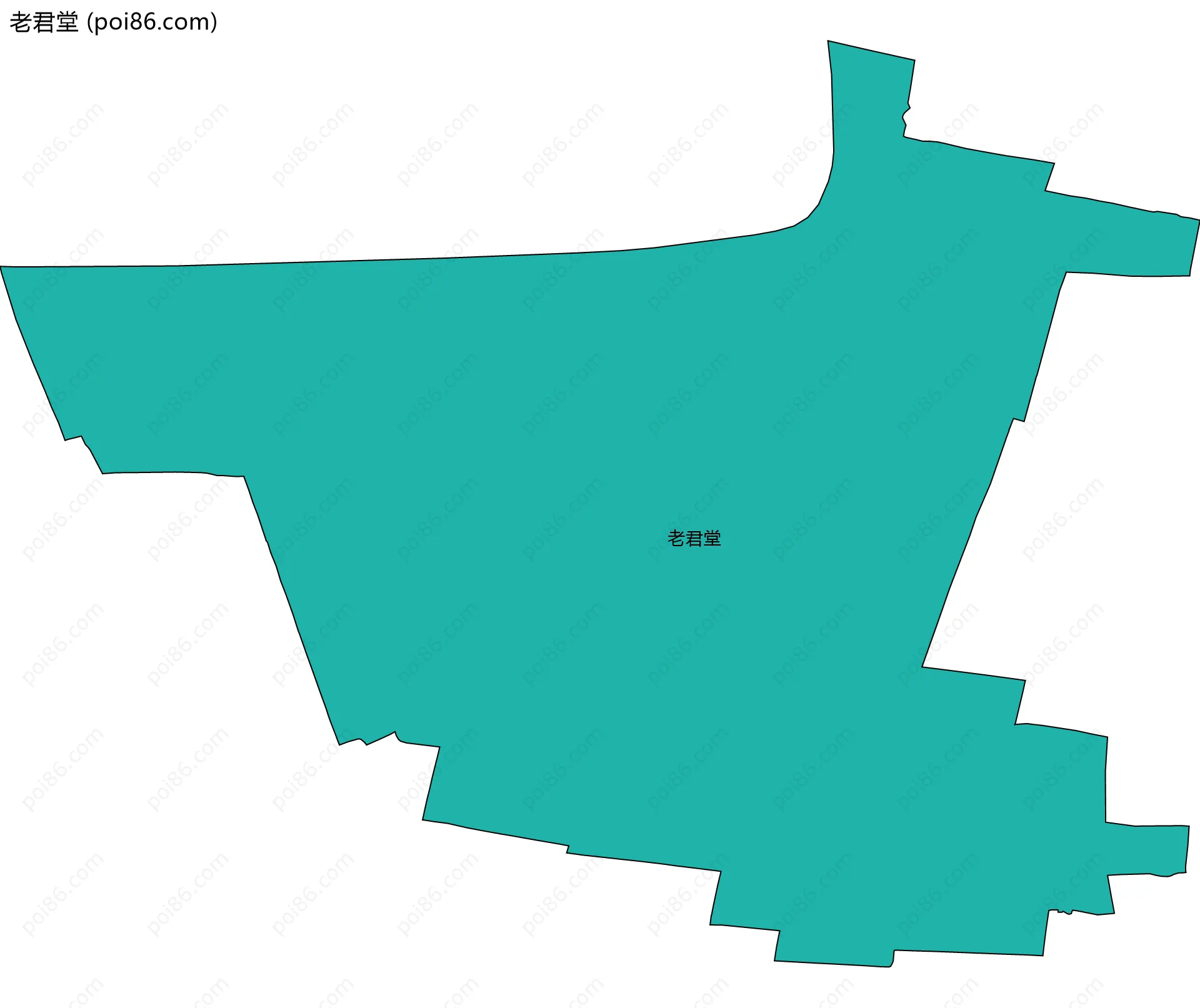 老君堂边界地图