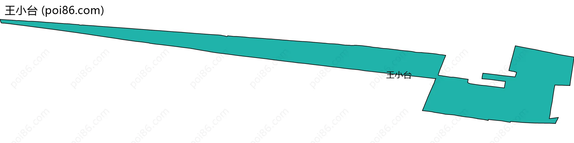 王小台边界地图