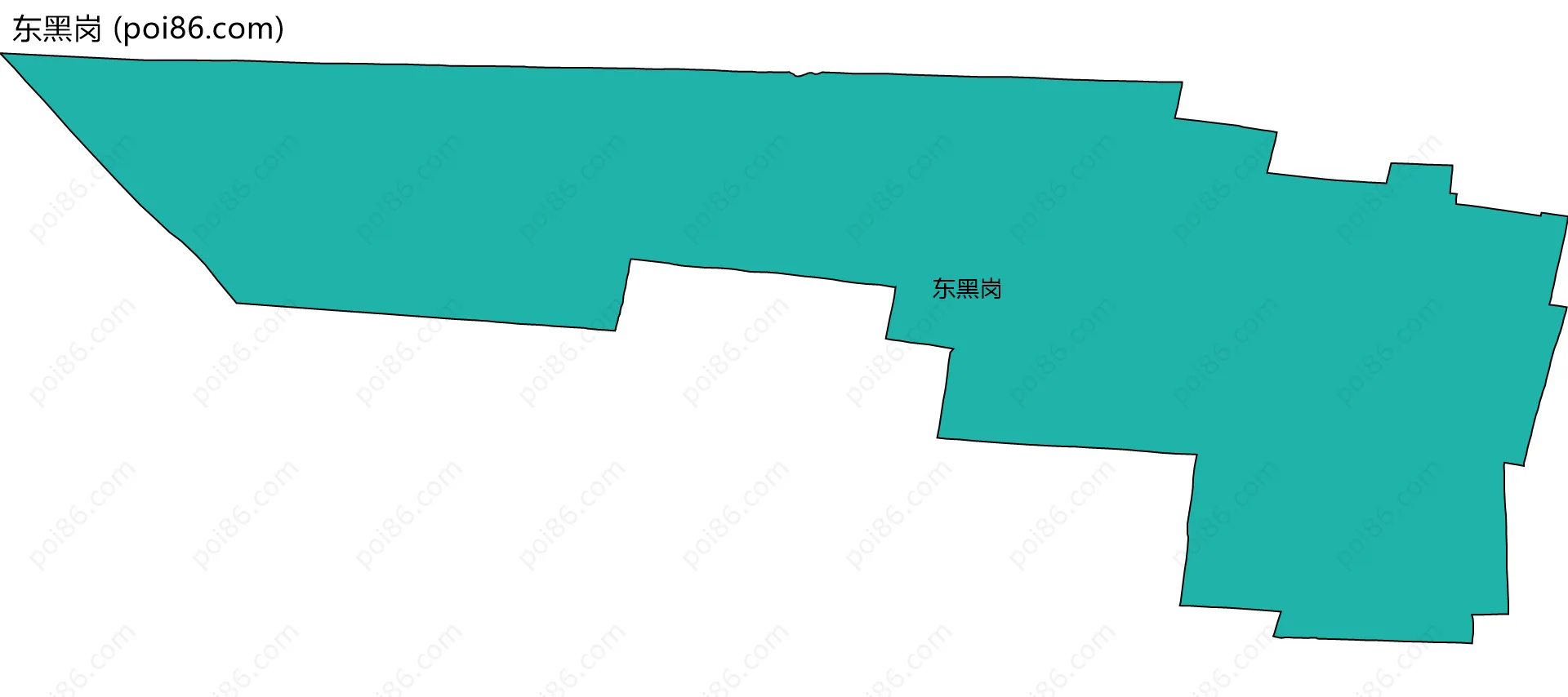 东黑岗边界地图