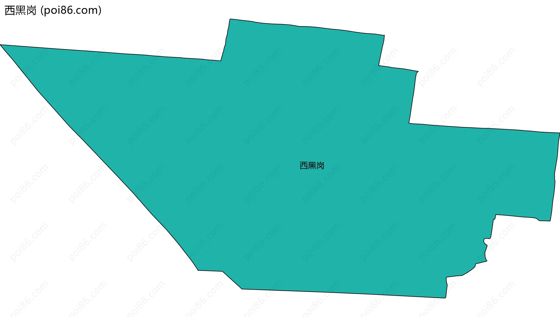 西黑岗边界地图