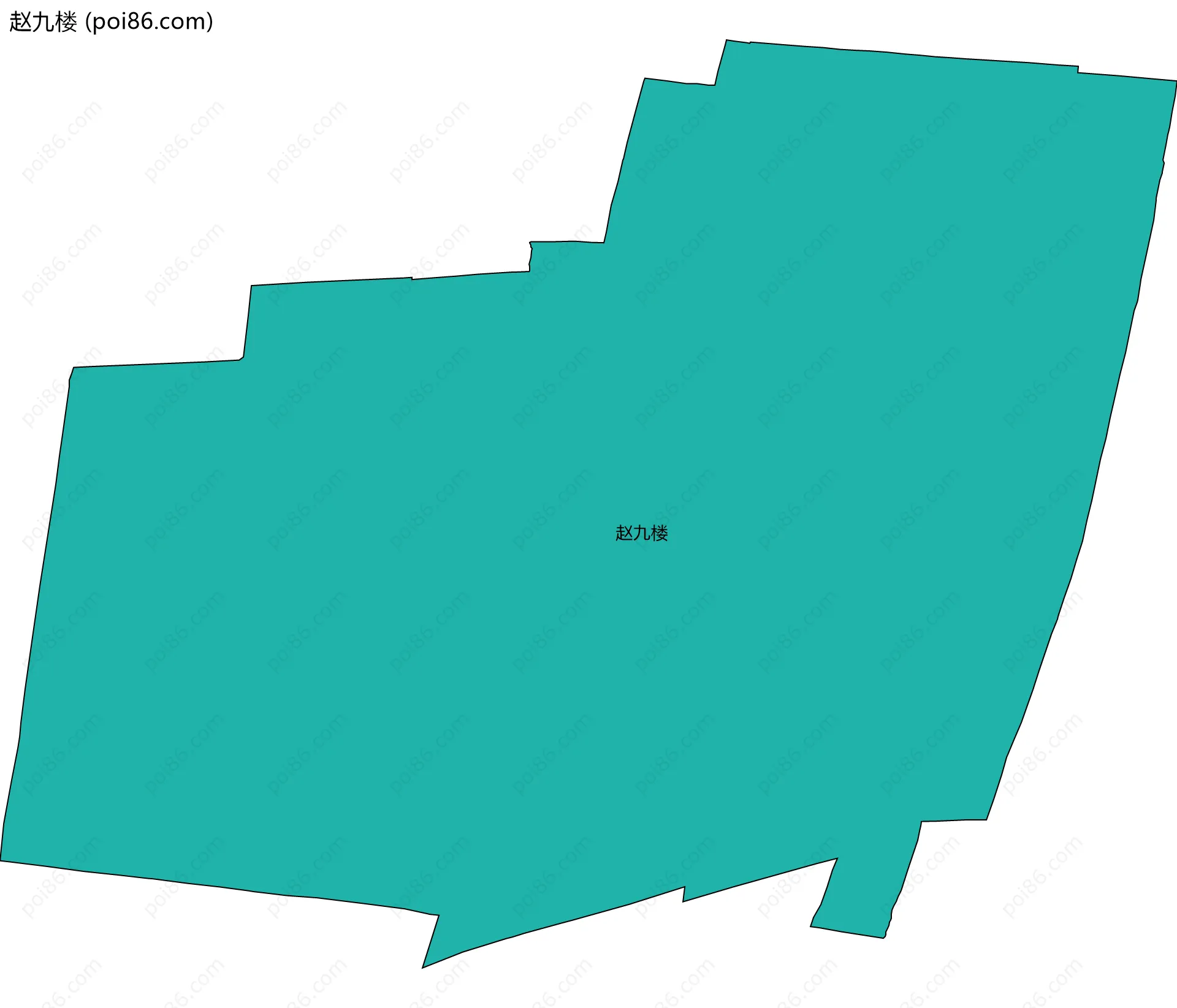 赵九楼边界地图