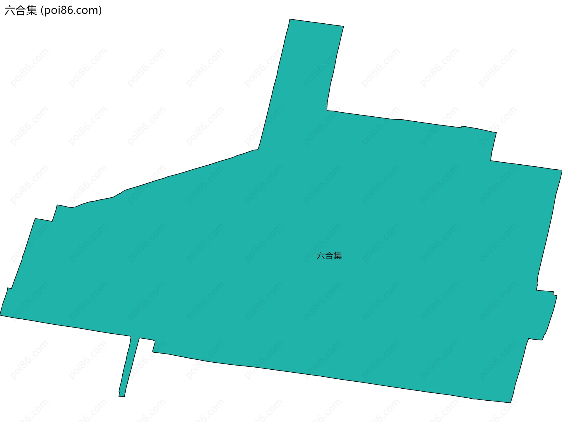 六合集边界地图