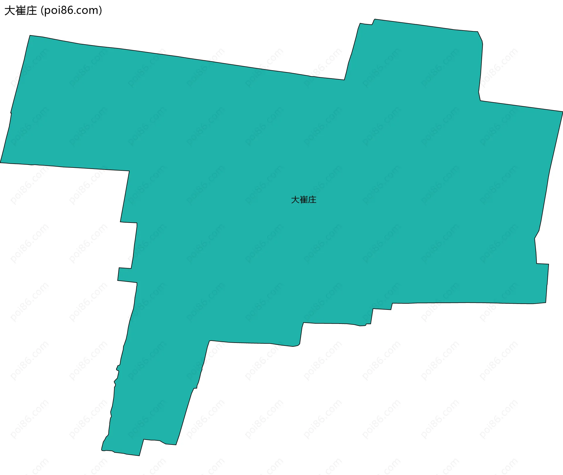 大崔庄边界地图