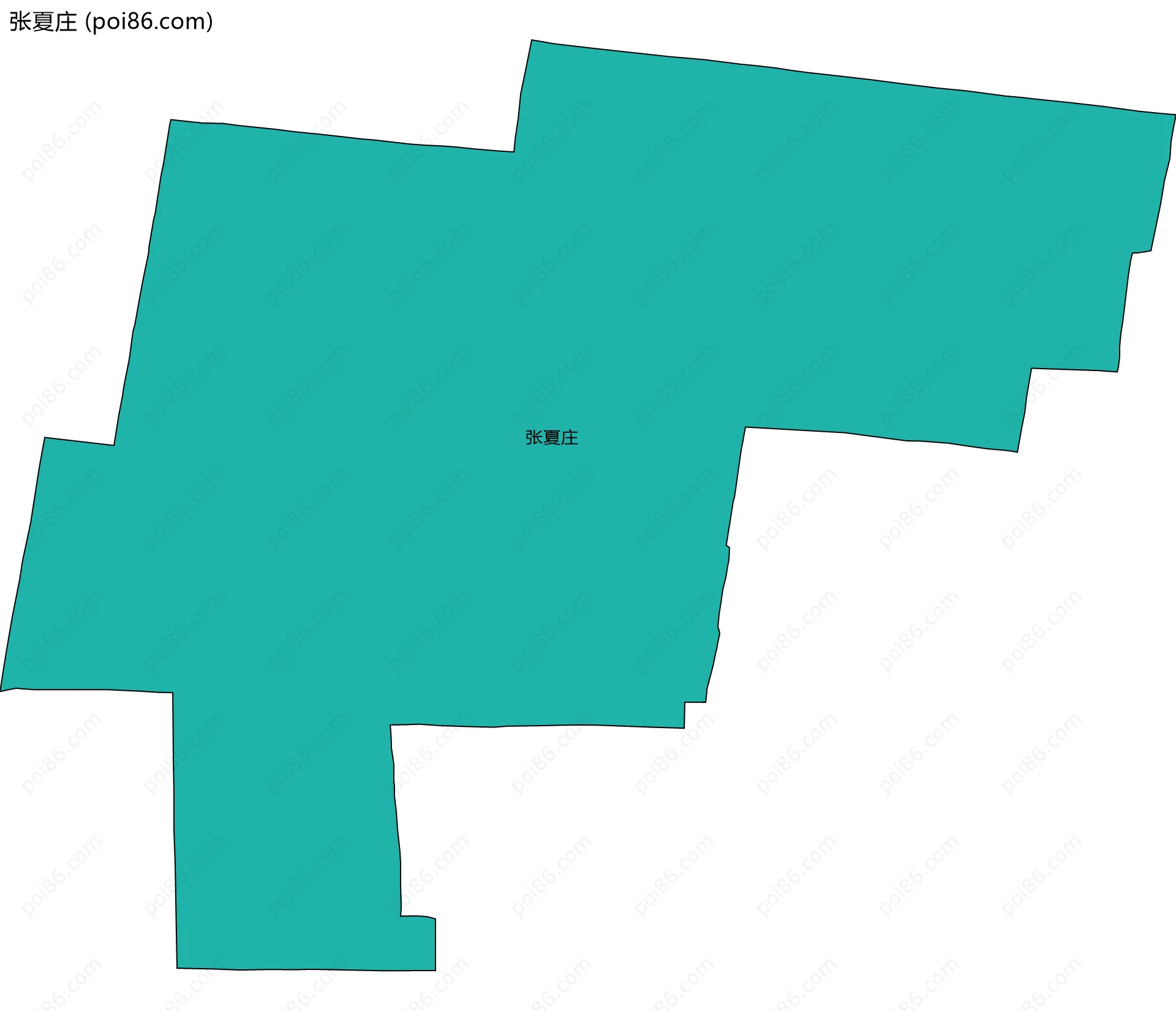 张夏庄边界地图