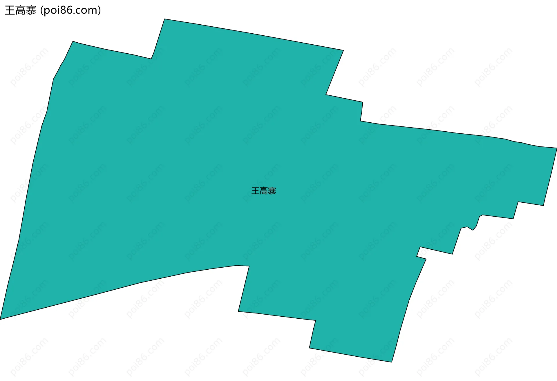 王高寨边界地图